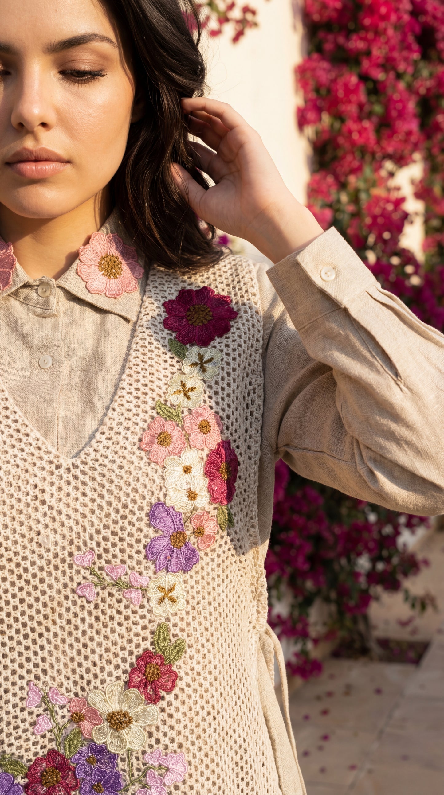 Shefali Floral Jute Co-ord Set