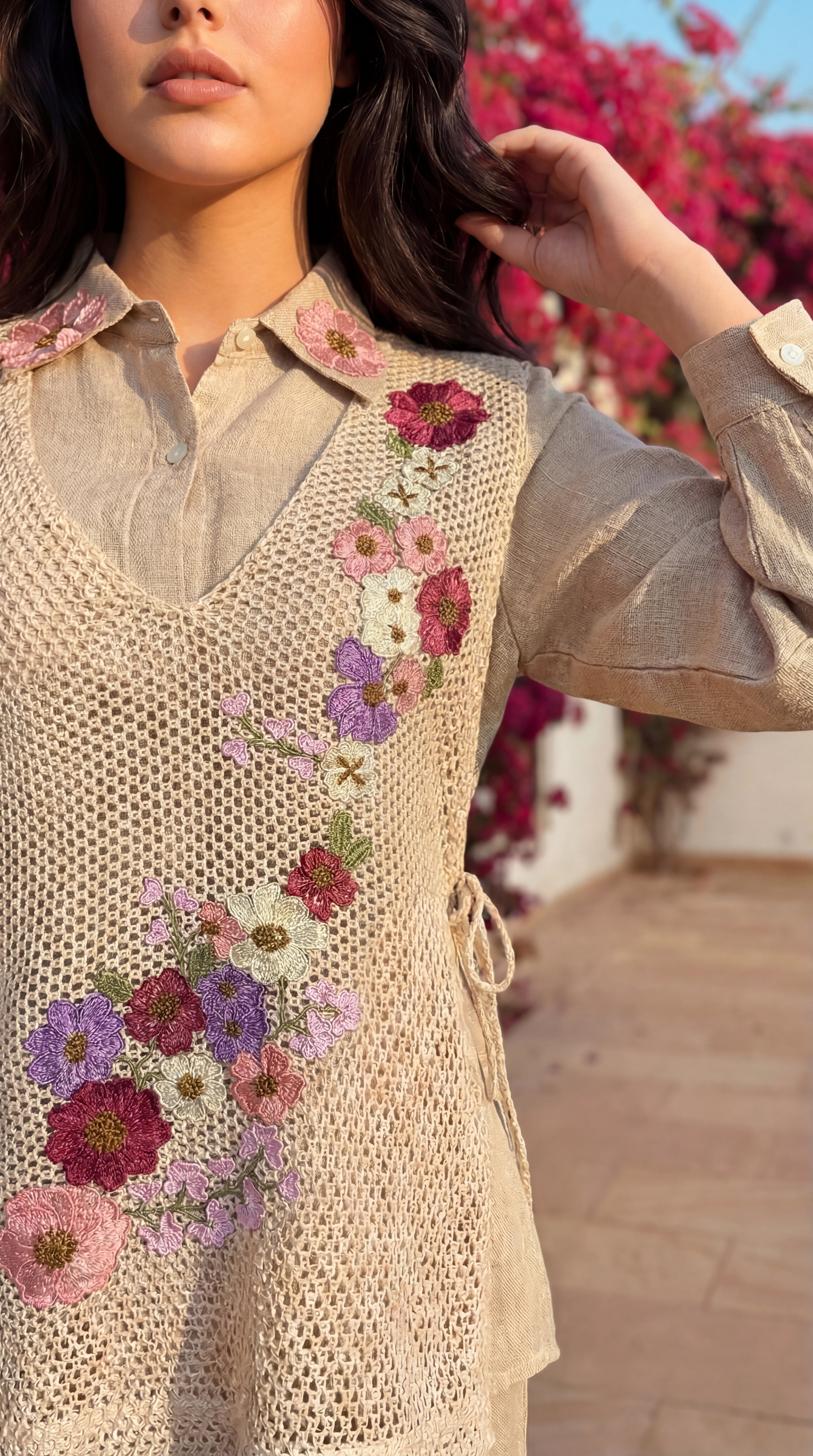 Shefali Floral Jute Co-ord Set