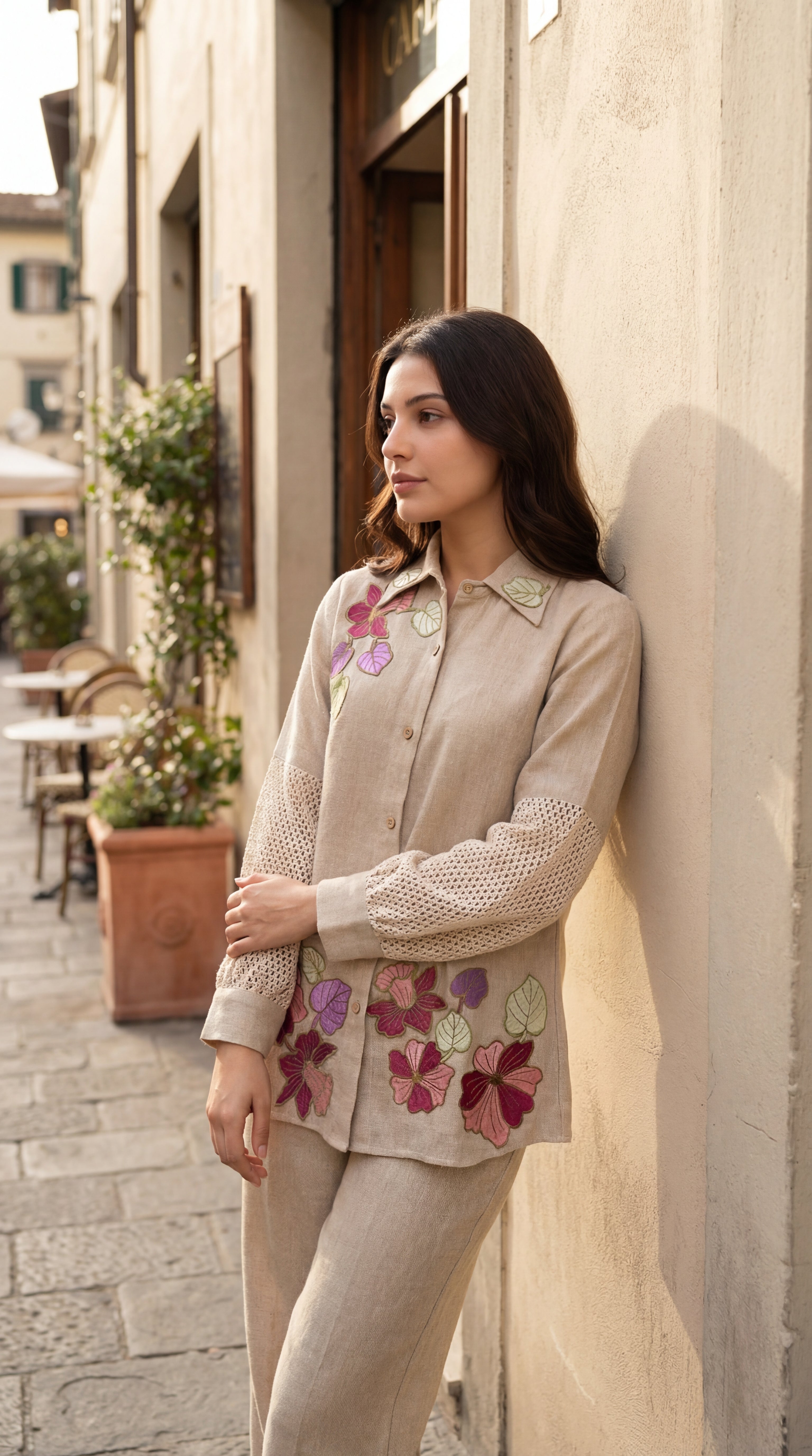 Blossom Floral Jute Co-ord Set