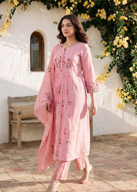 Royal Blush Bloom Kurta Set