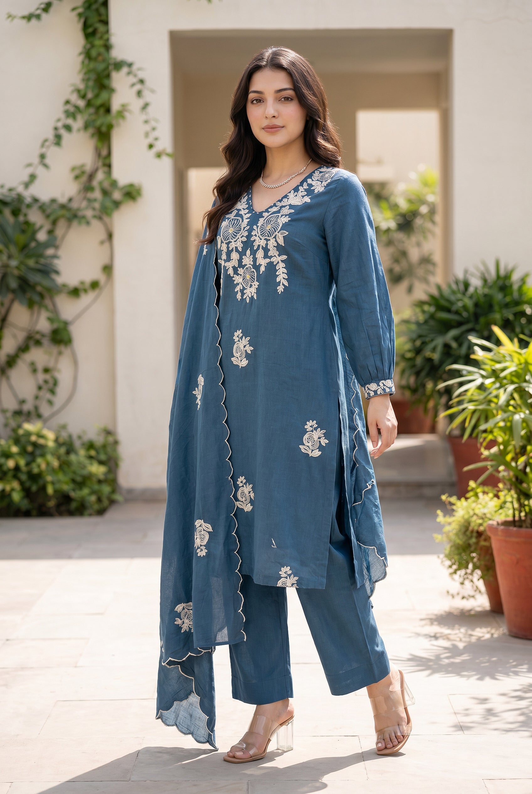 Midnight Blossom Suit Set