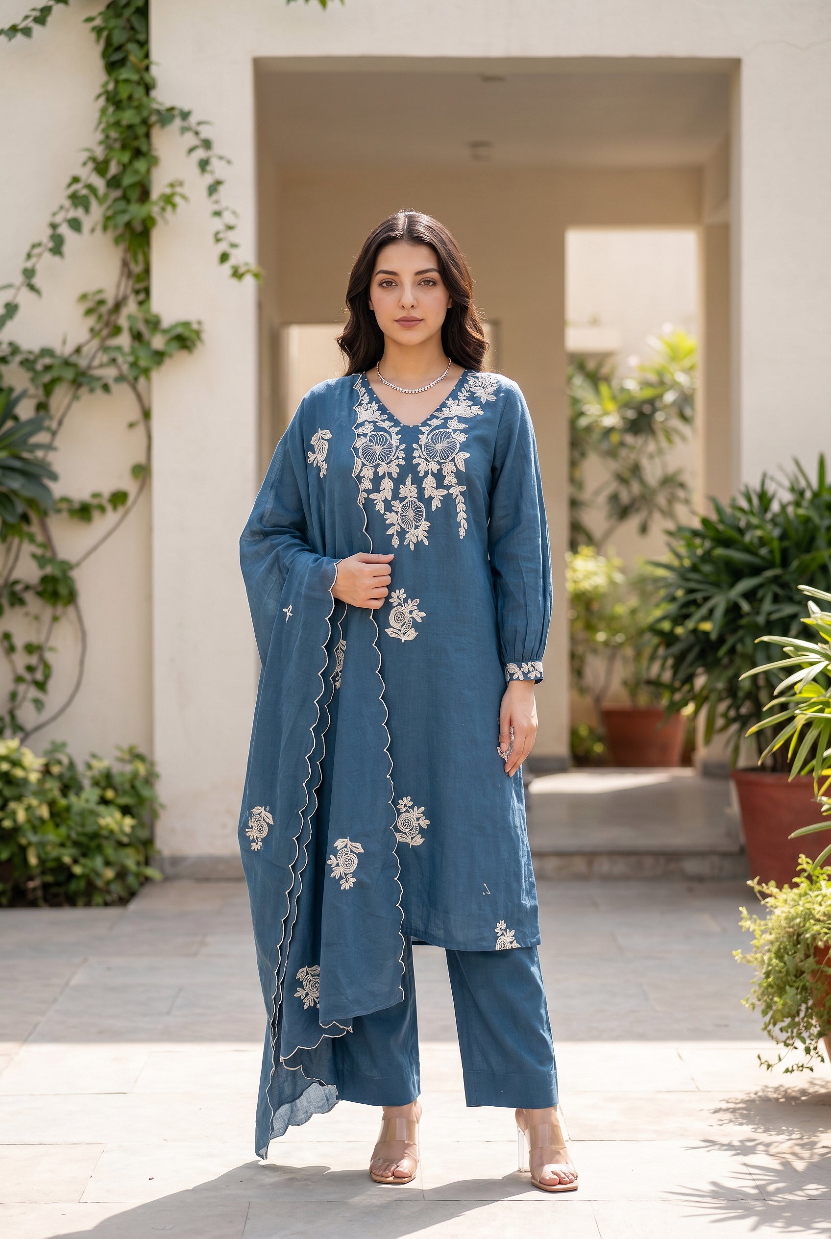 Midnight Blossom Suit Set