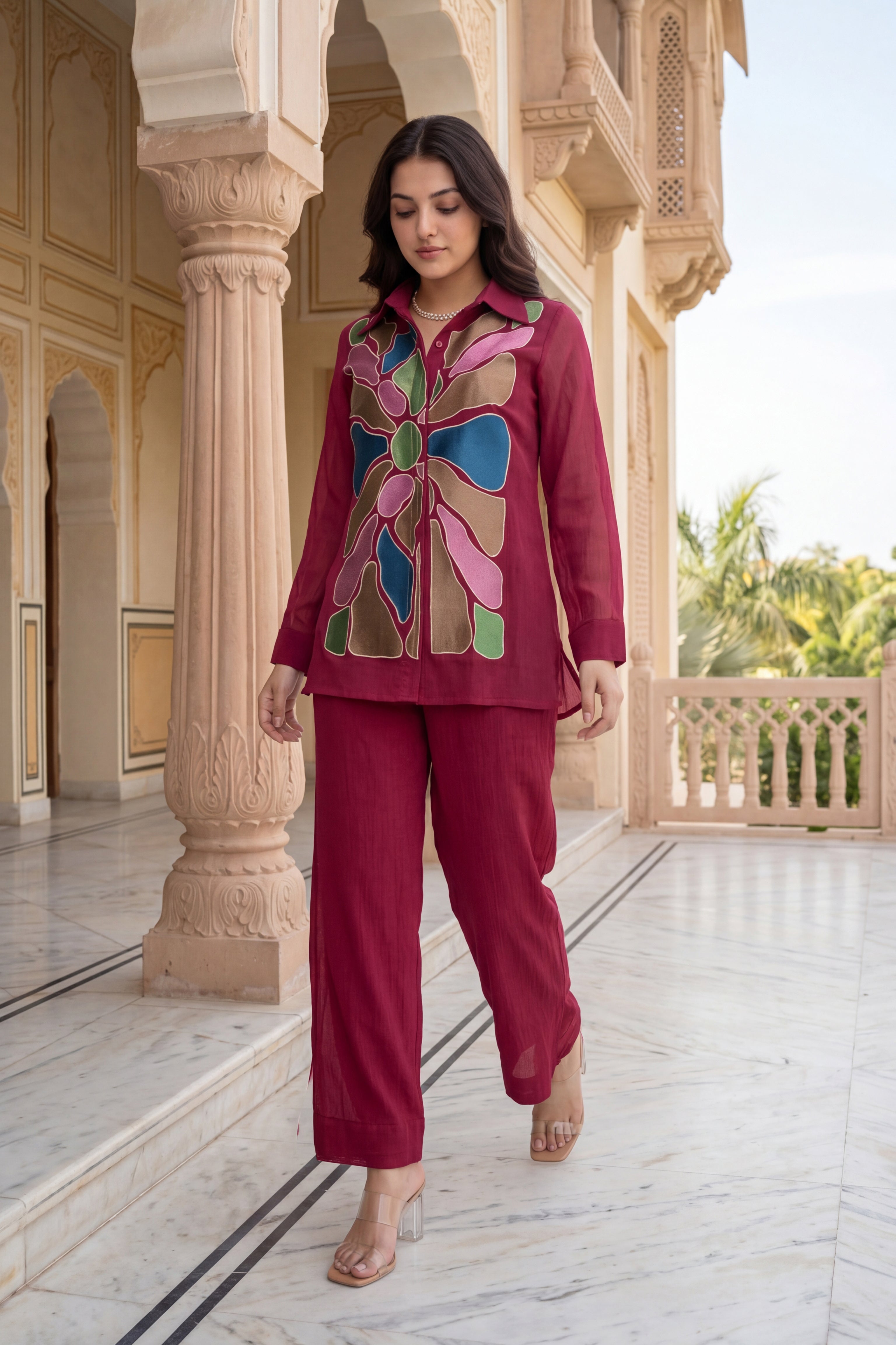 Royal Orchid Co-ord Set