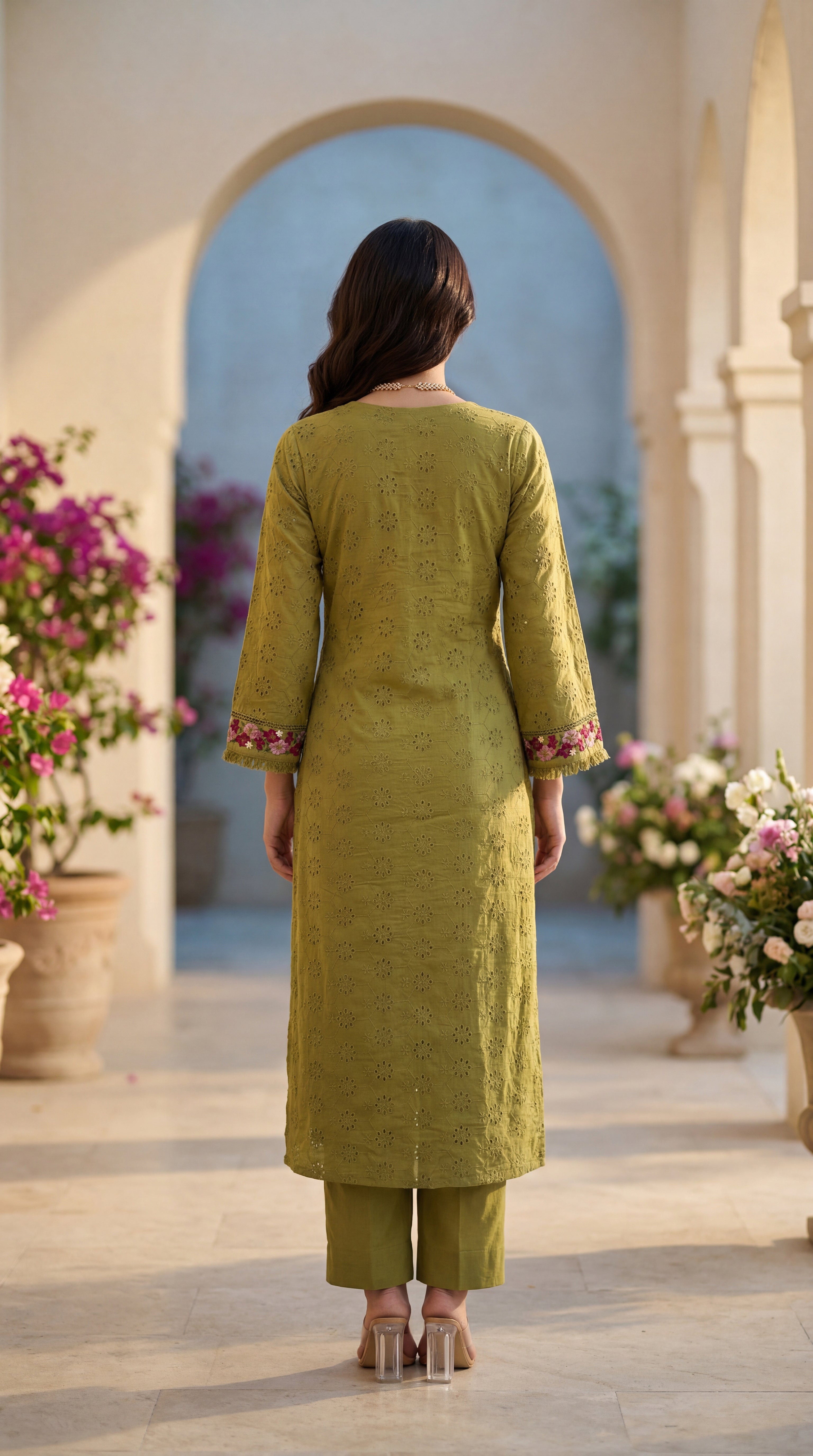 Mehendi Aura Grace Suit Set