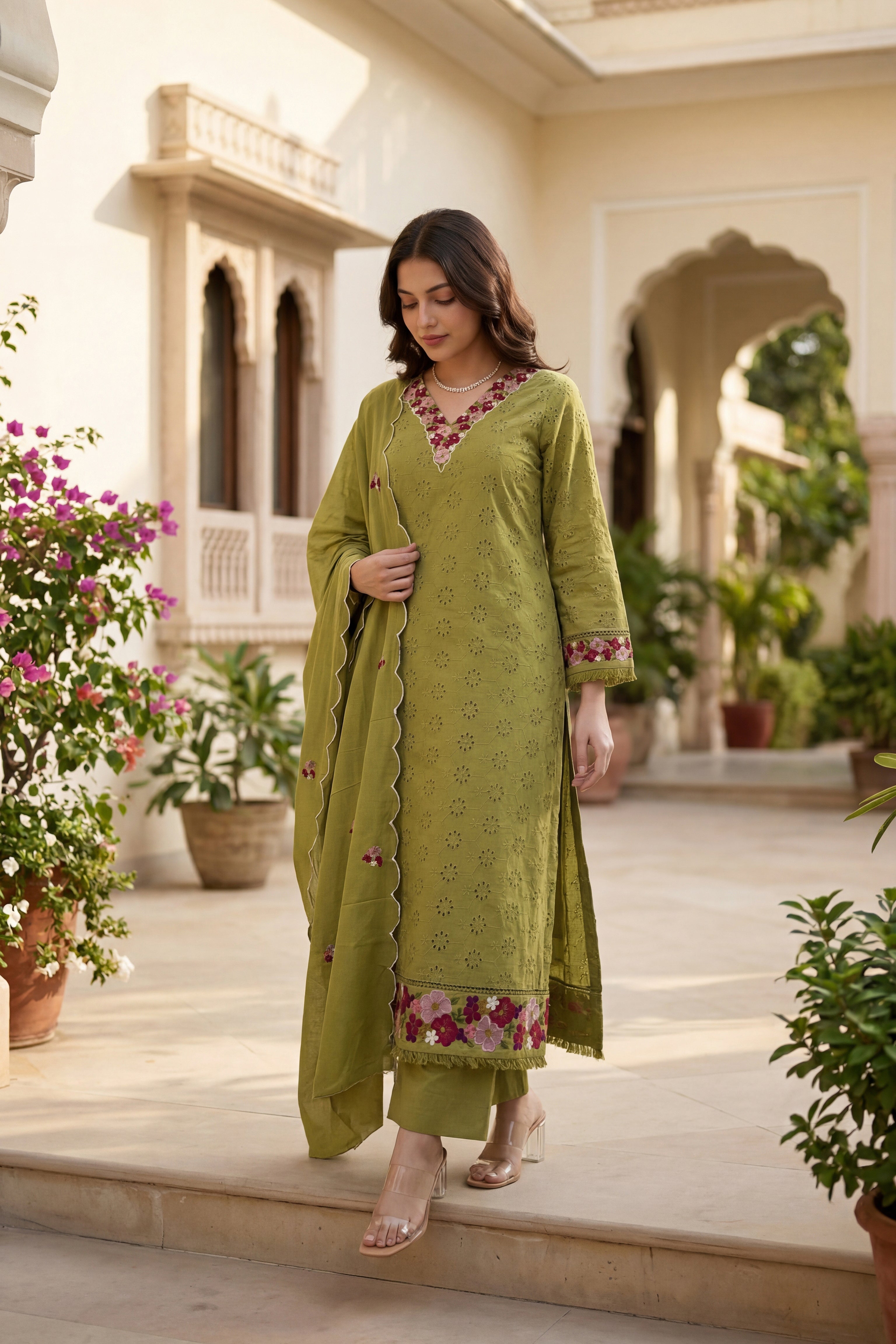 Mehendi Grace Suit Set