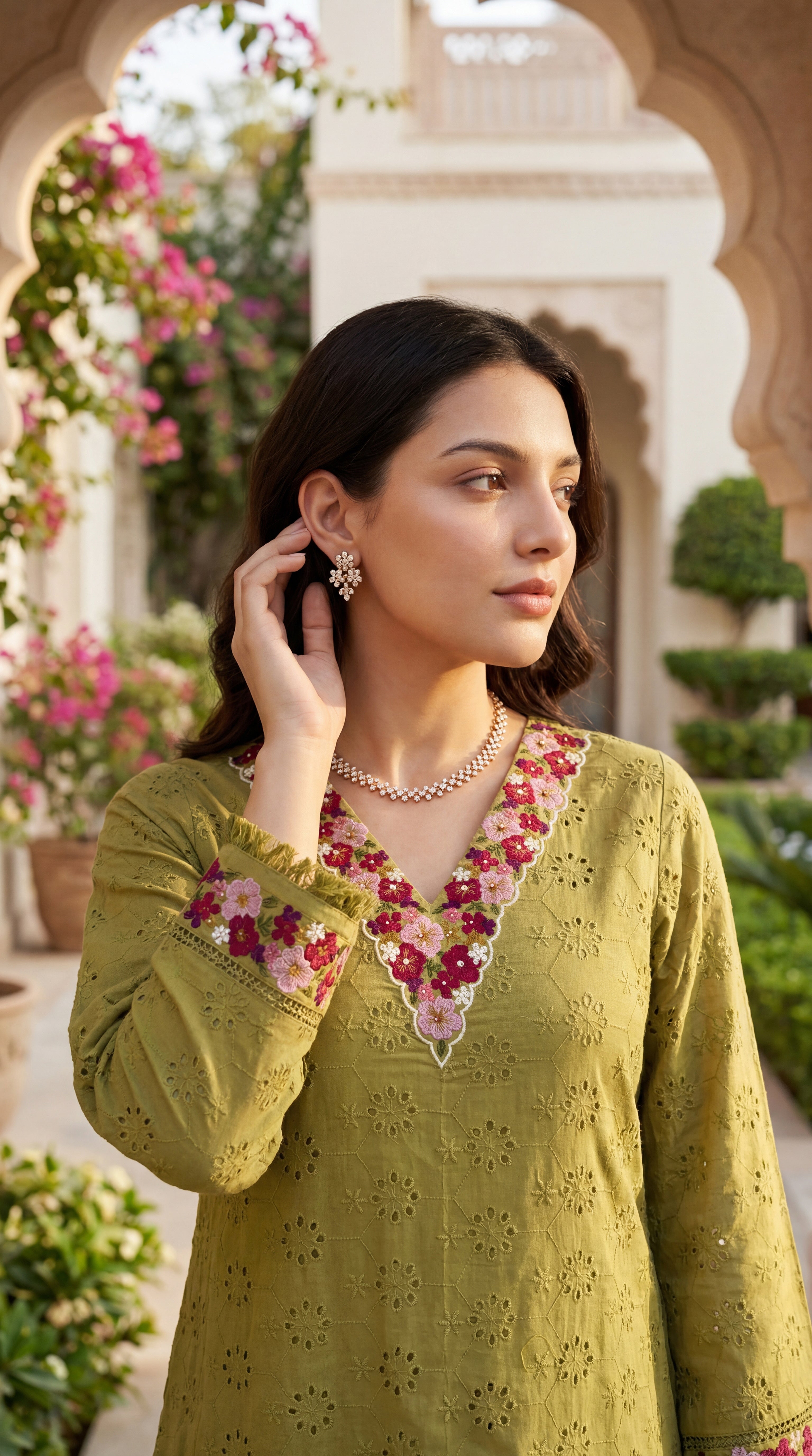 Mehendi Aura Grace Suit Set