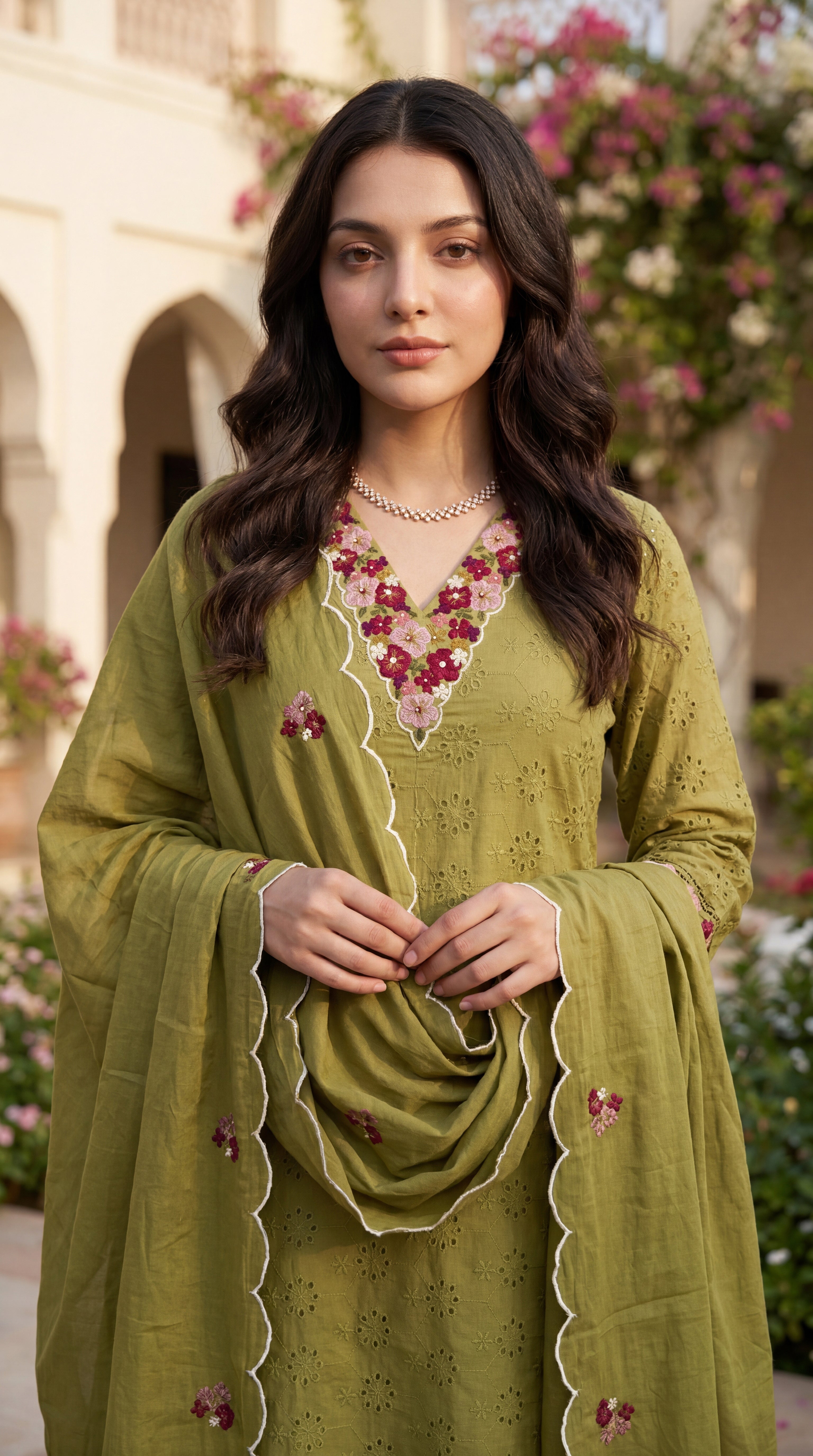 Mehendi Aura Grace Suit Set