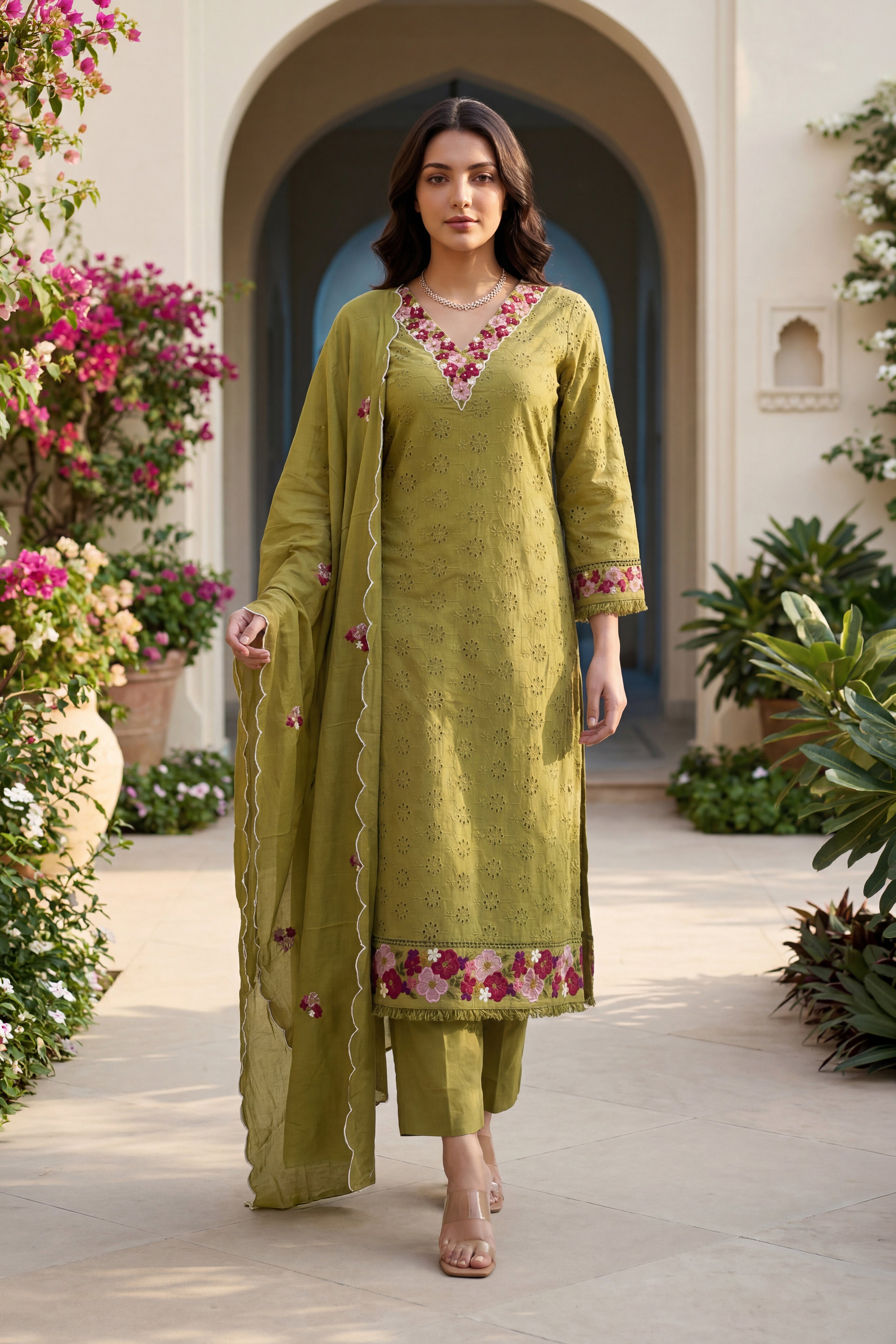 Mehendi Grace Suit Set