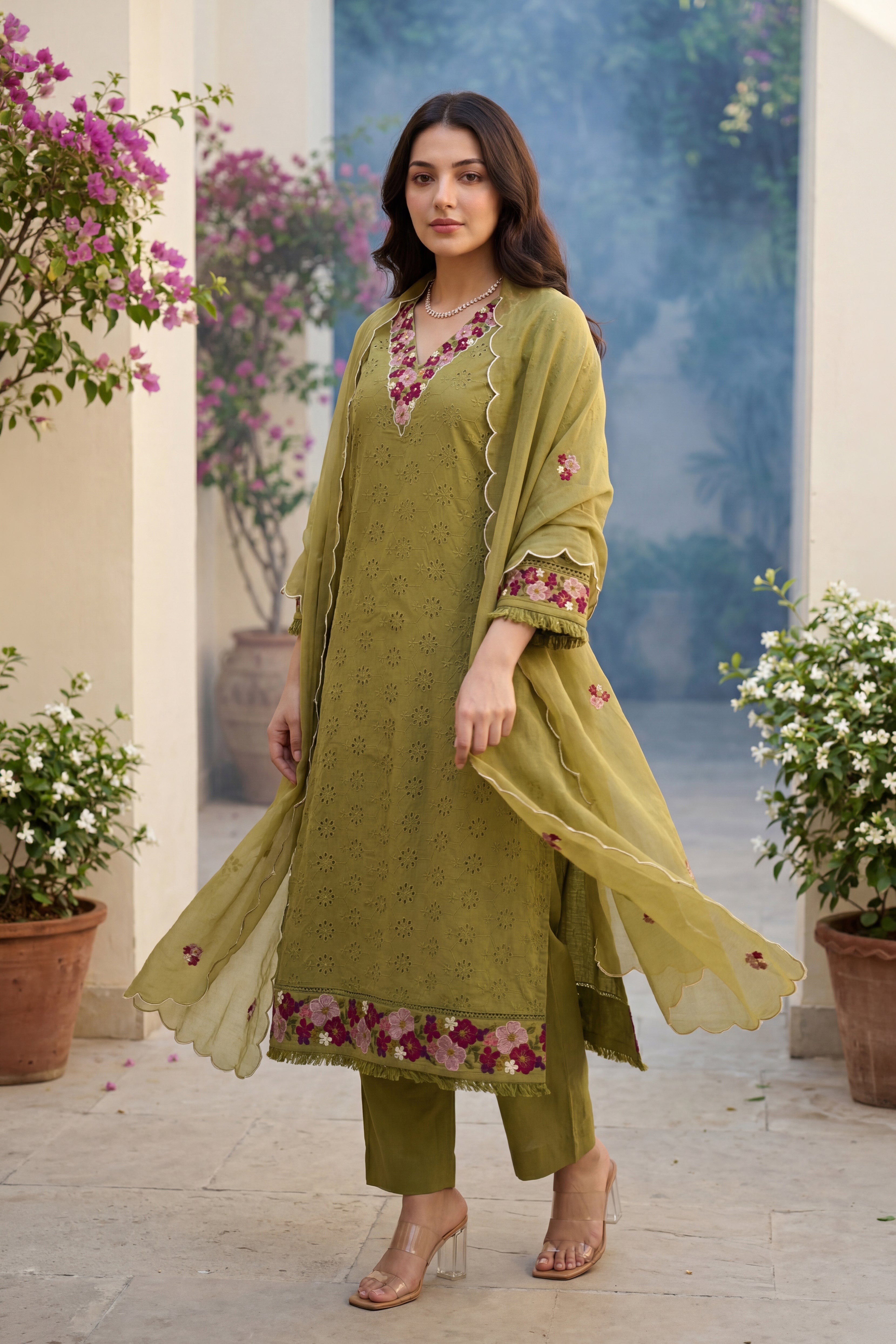 Mehendi Grace Suit Set