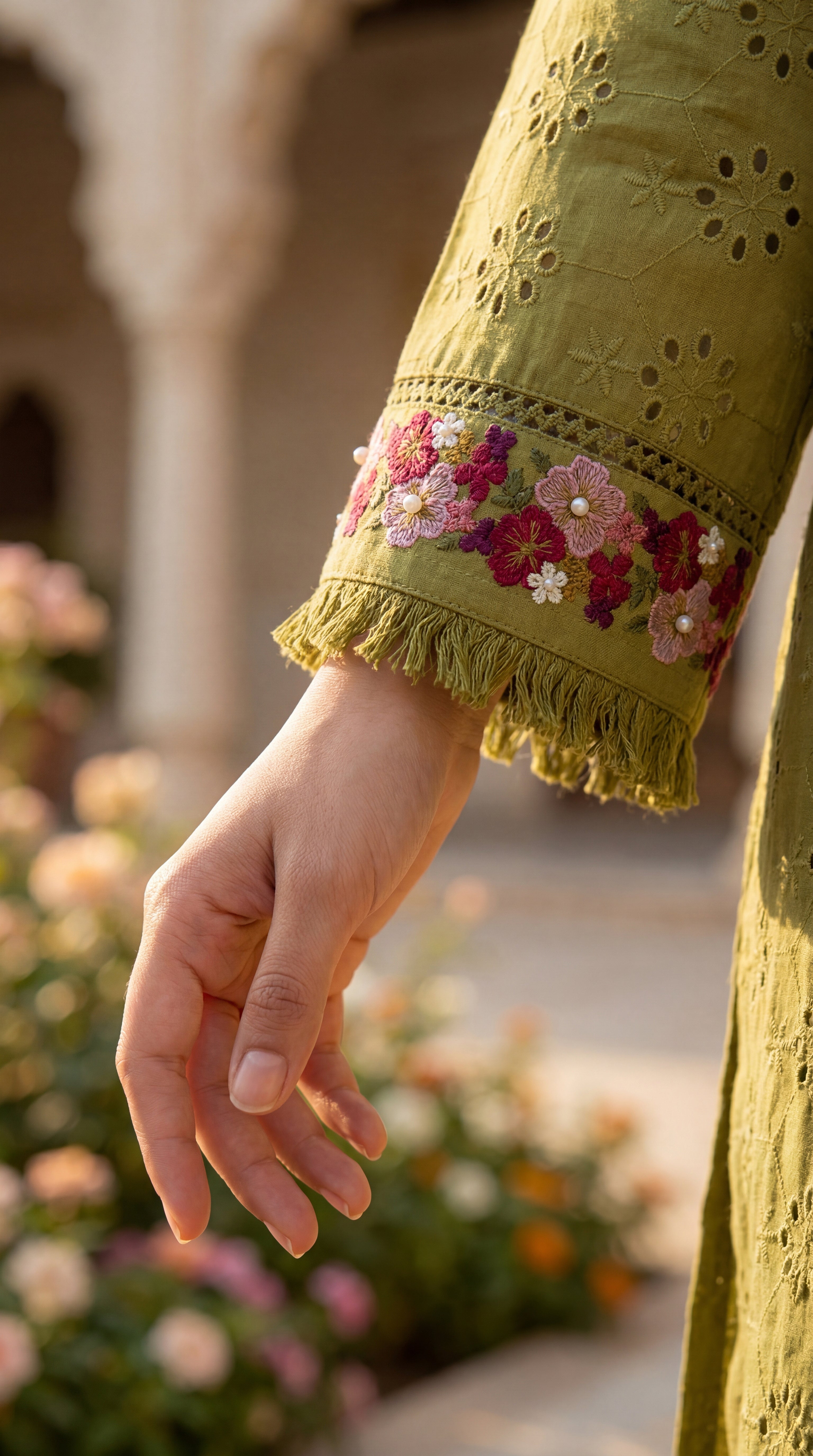 Mehendi Aura Grace Suit Set