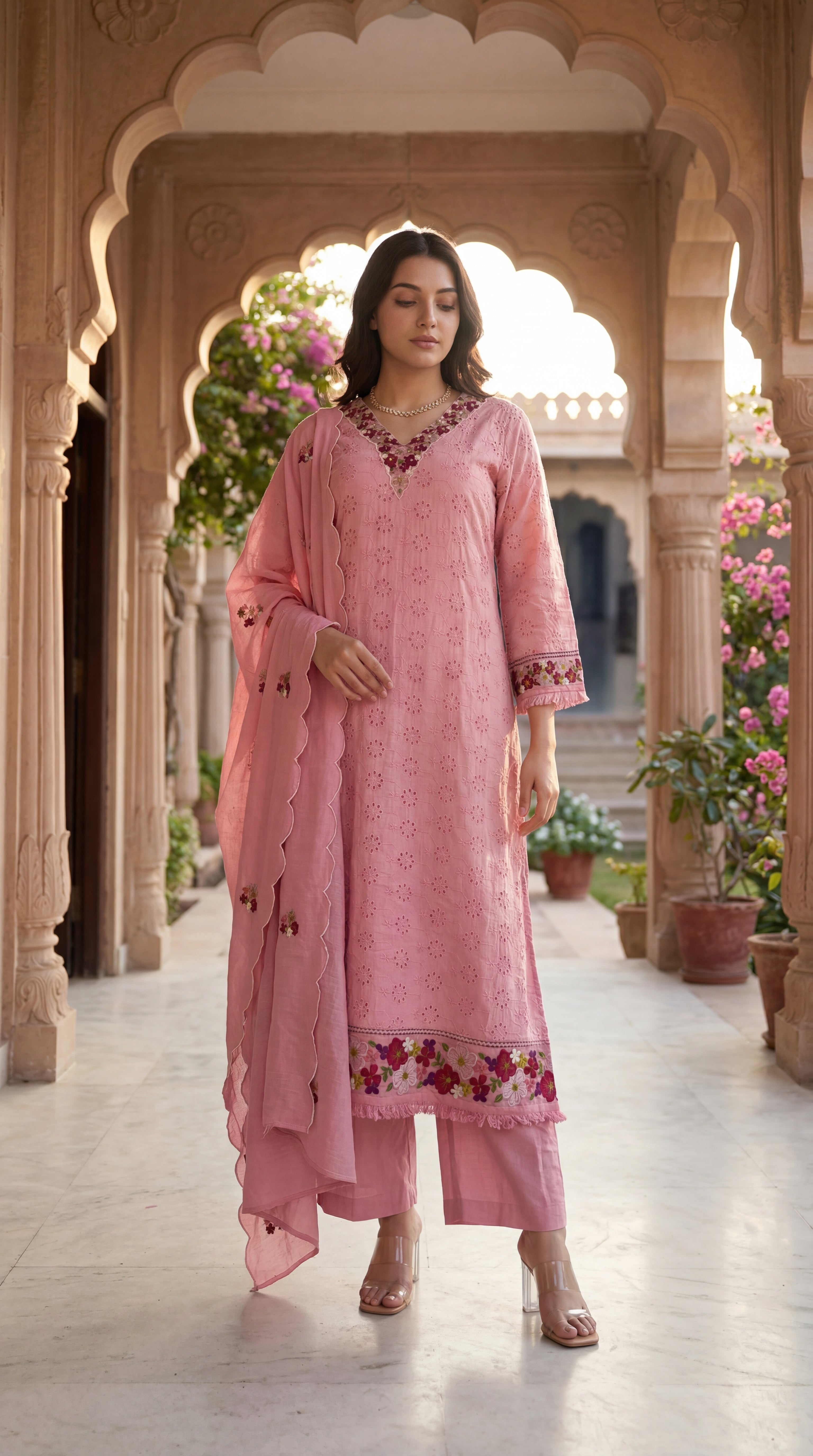 Blush Petal Grace Suit Set