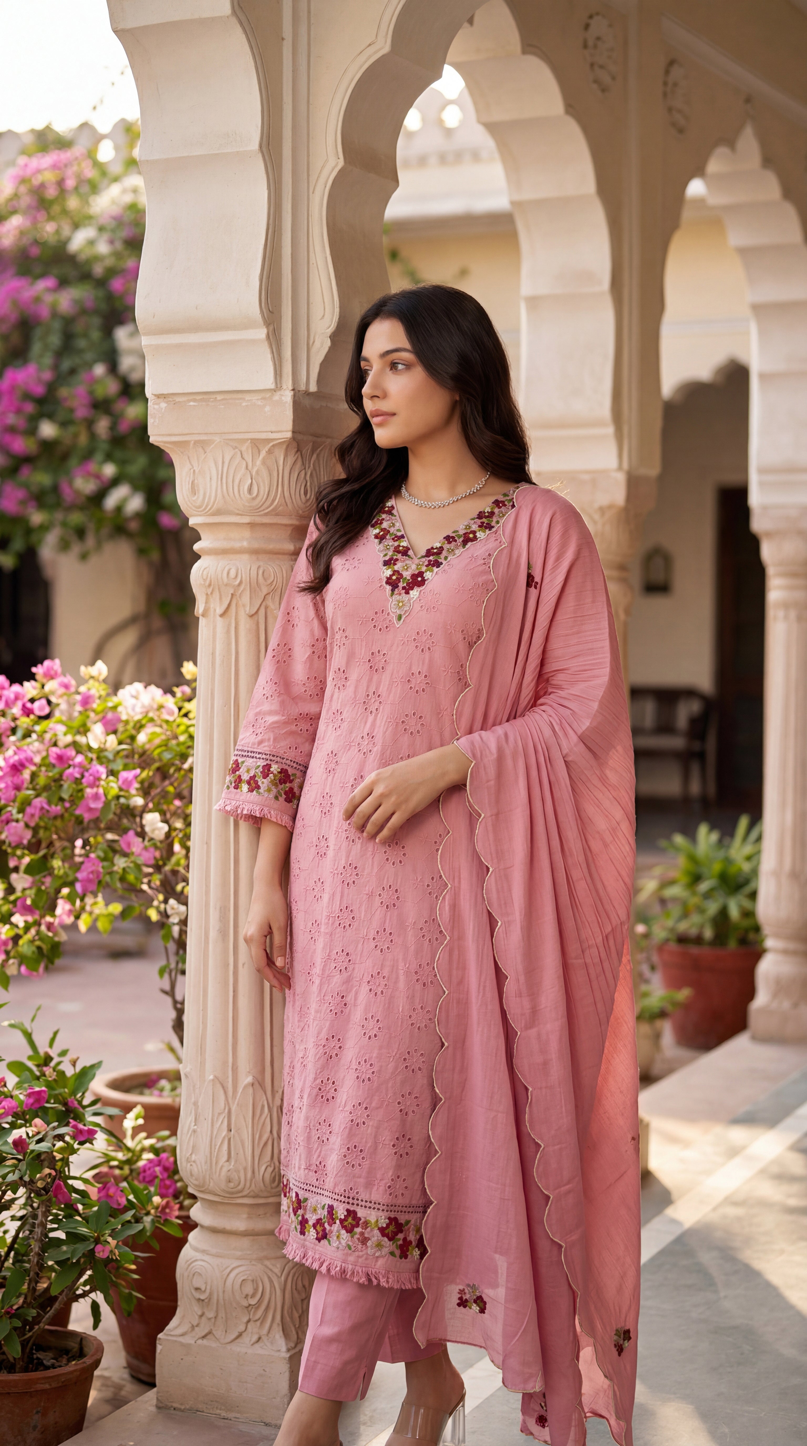 Blush Petal Grace Suit Set