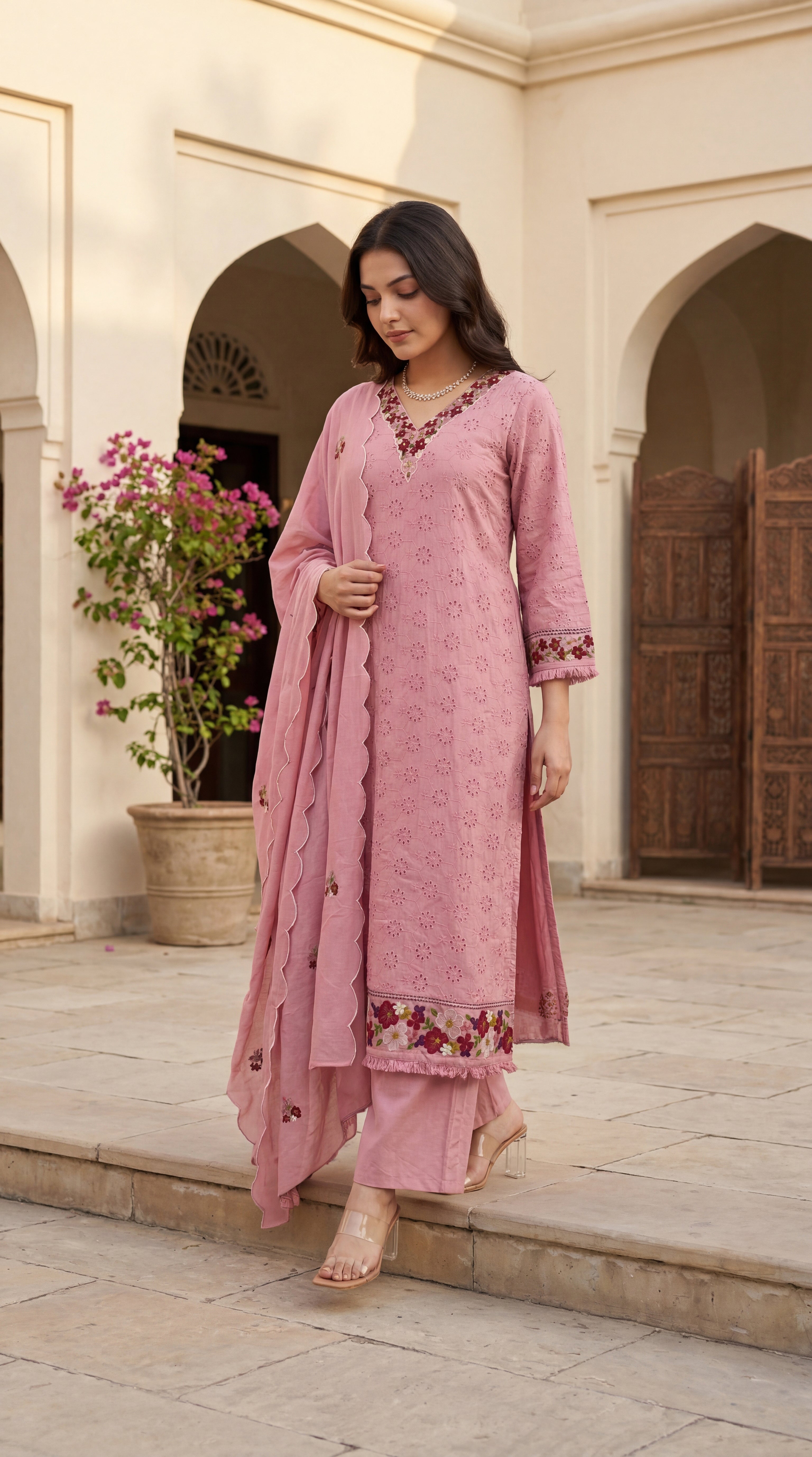 Blush Petal Grace Suit Set