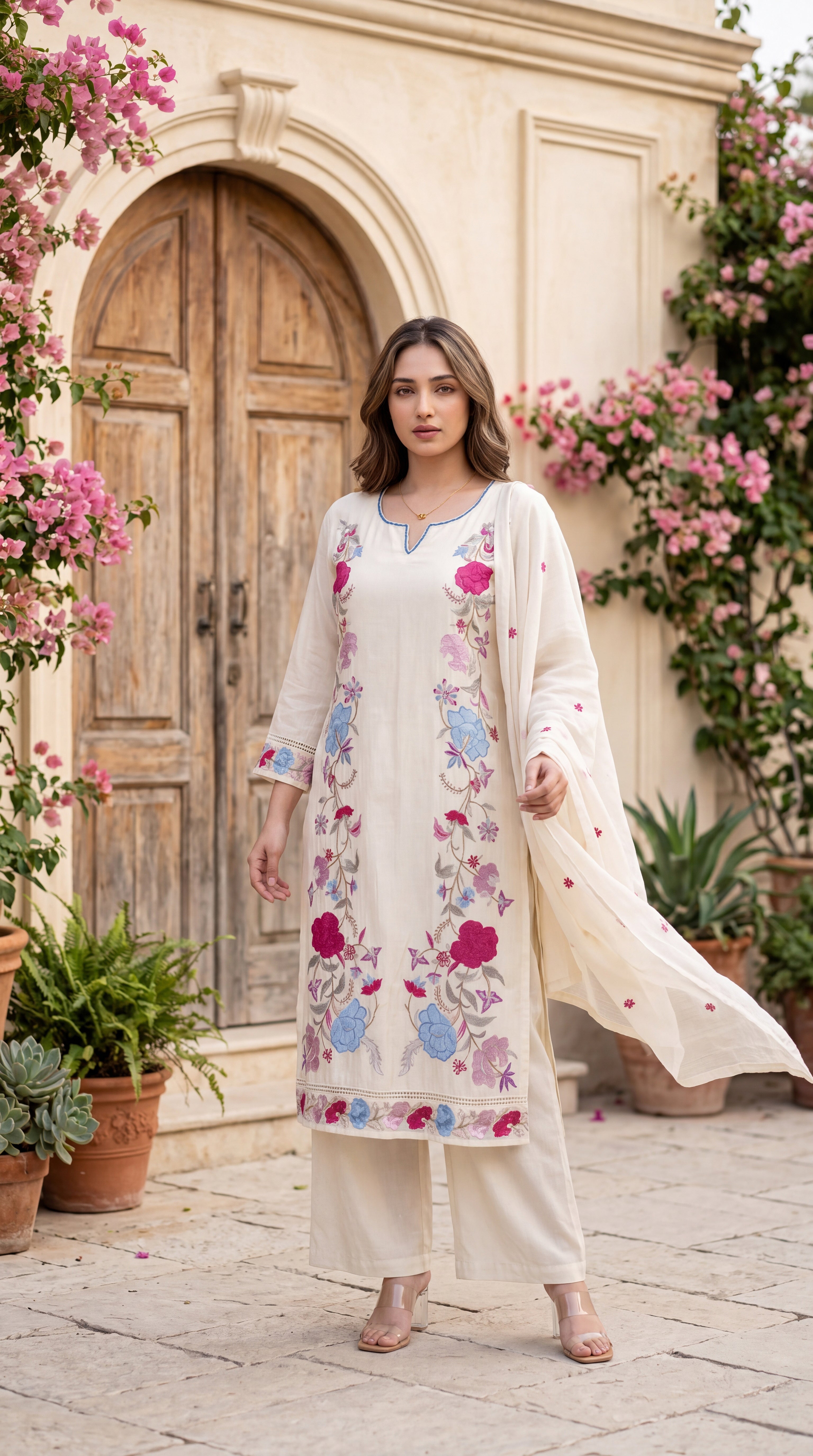 Ivory Bloom Suit Set