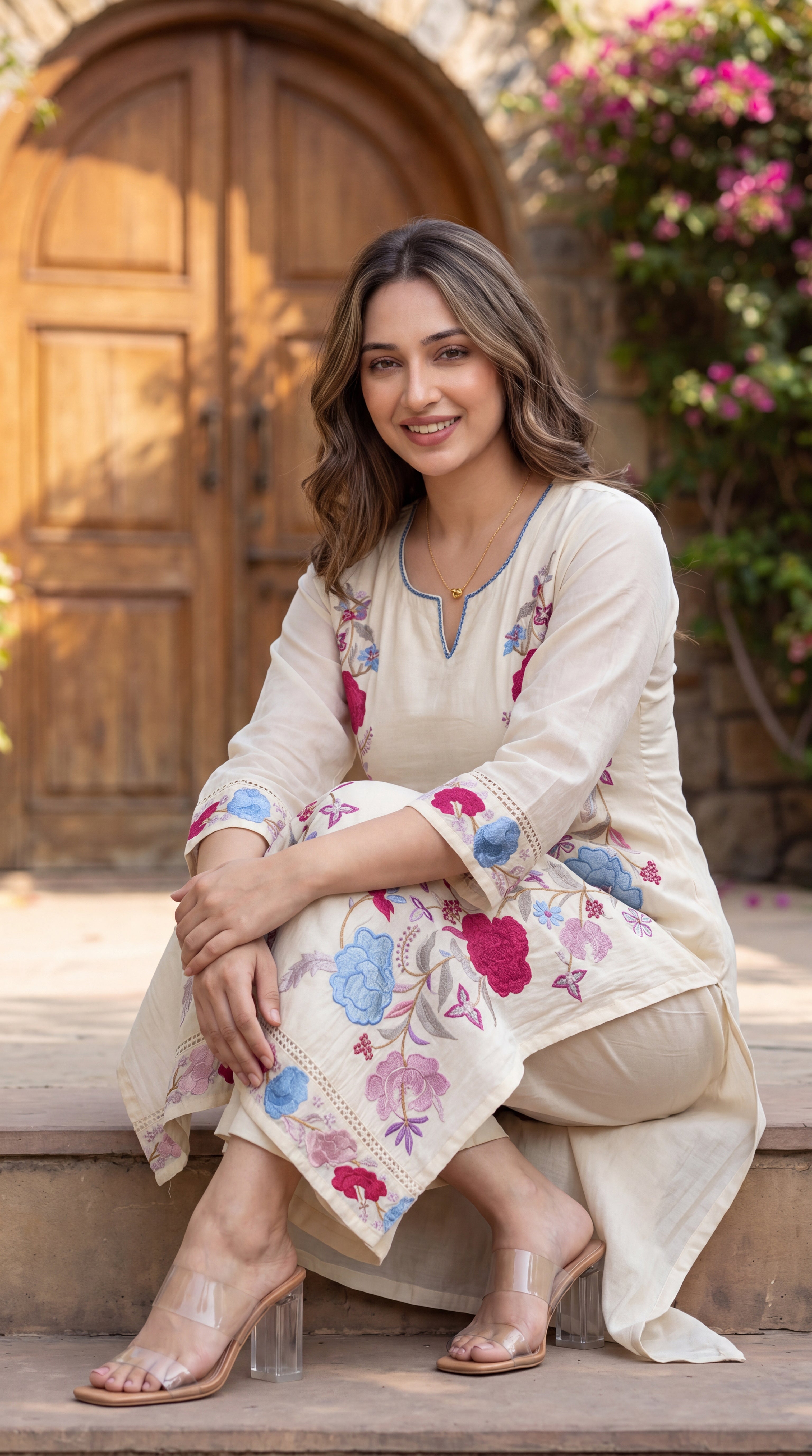 Ivory Bloom Suit Set
