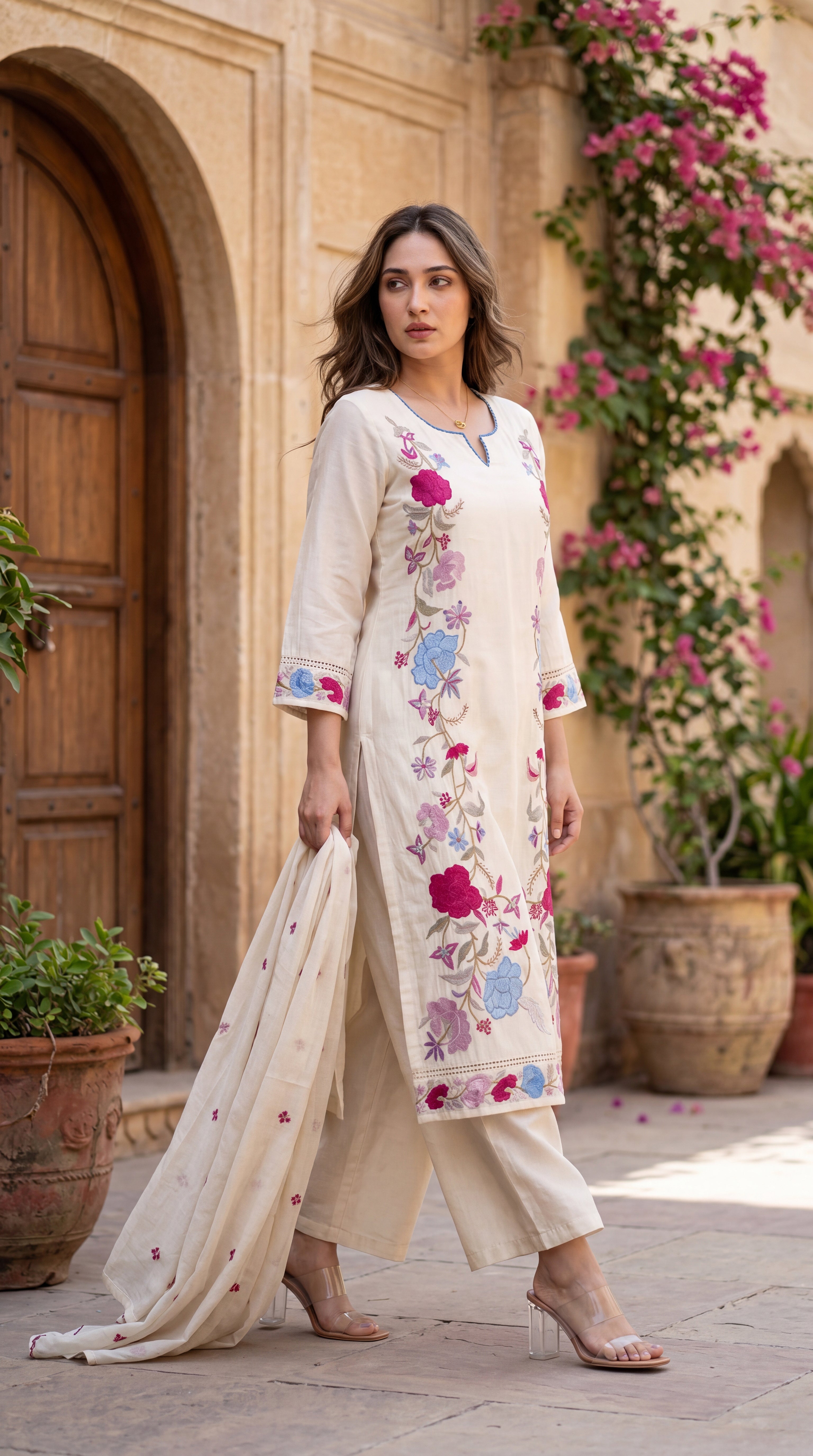 Ivory Bloom Suit Set
