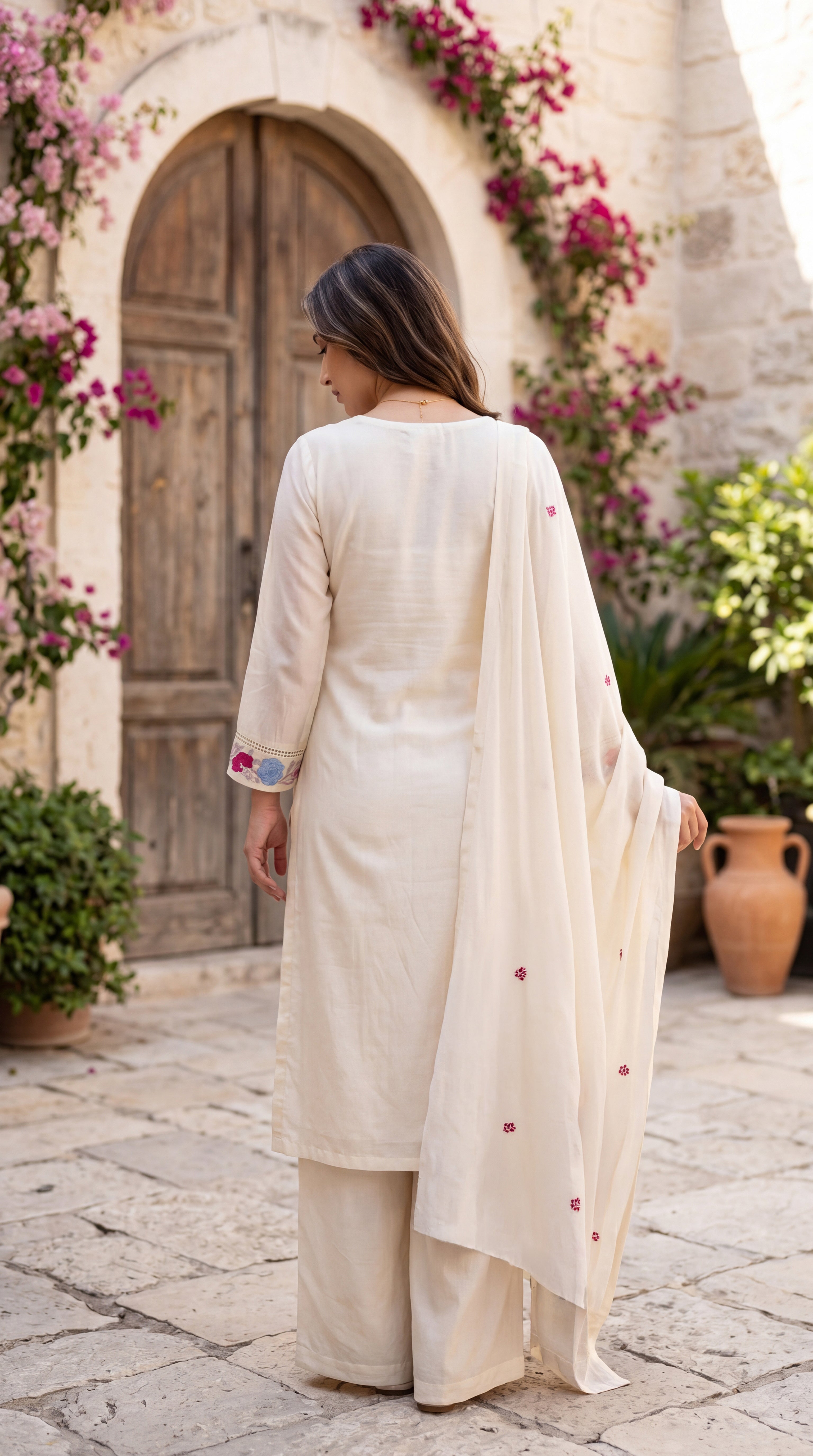 Ivory Bloom Suit Set