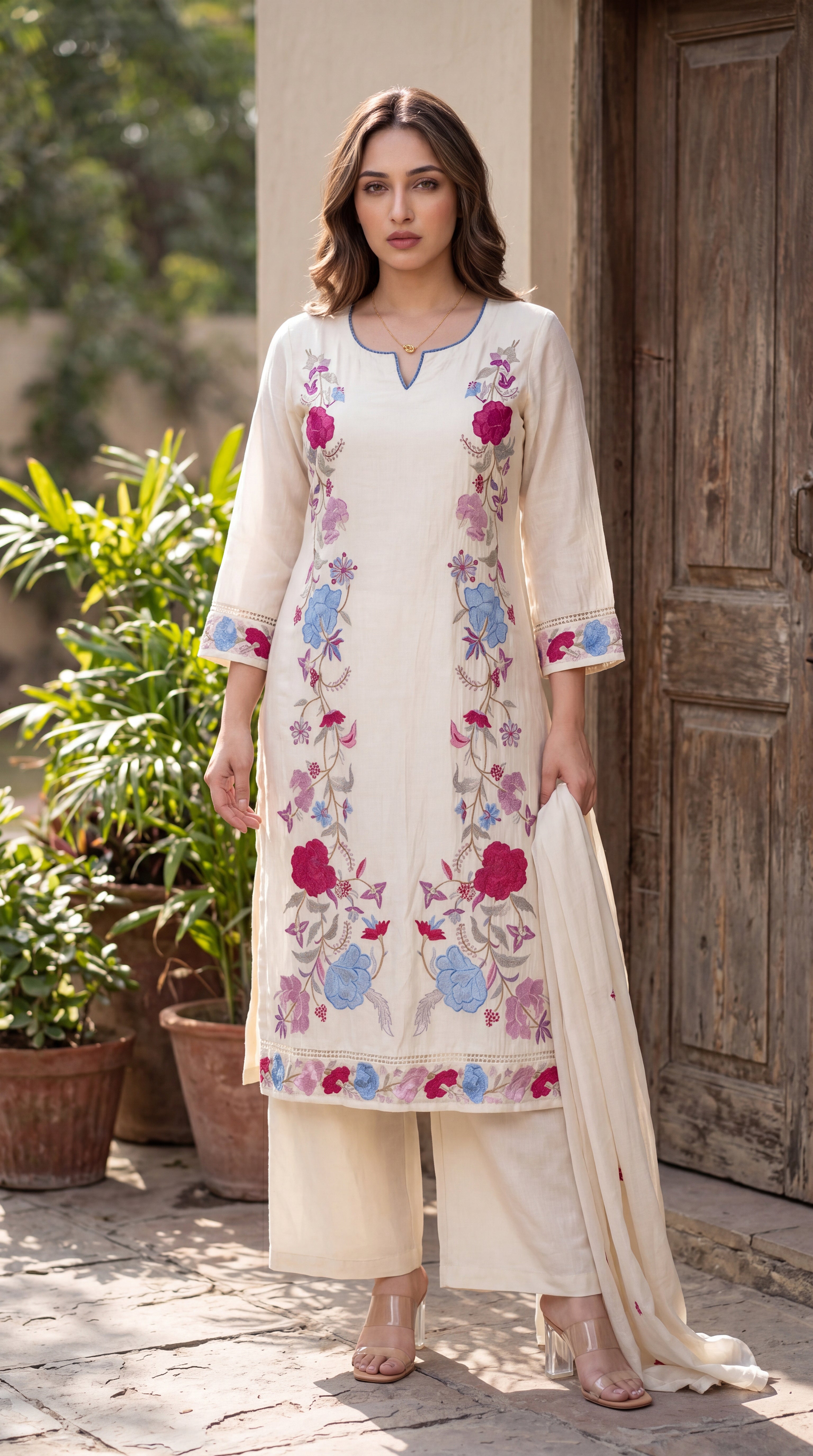 Ivory Bloom Suit Set
