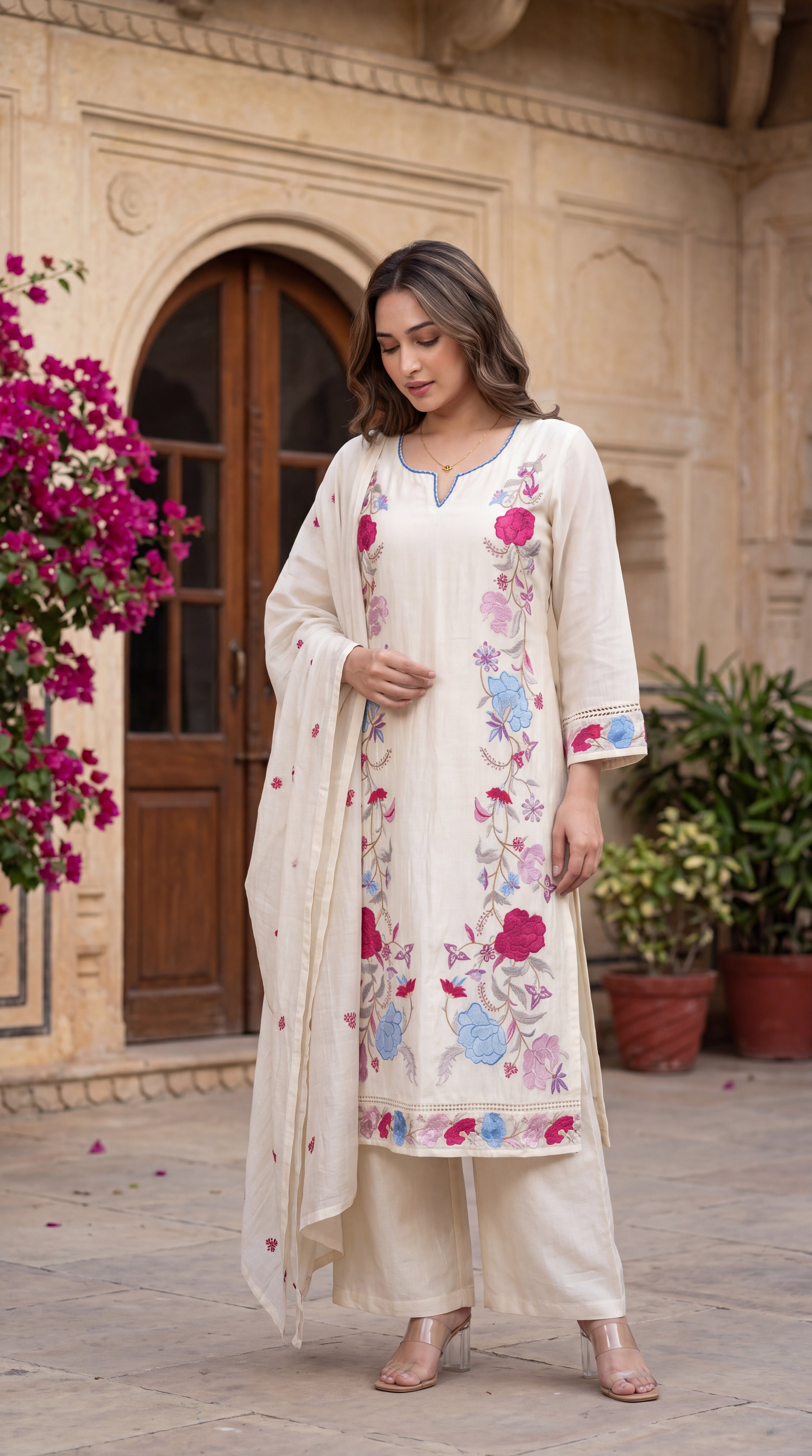 Ivory Bloom Suit Set