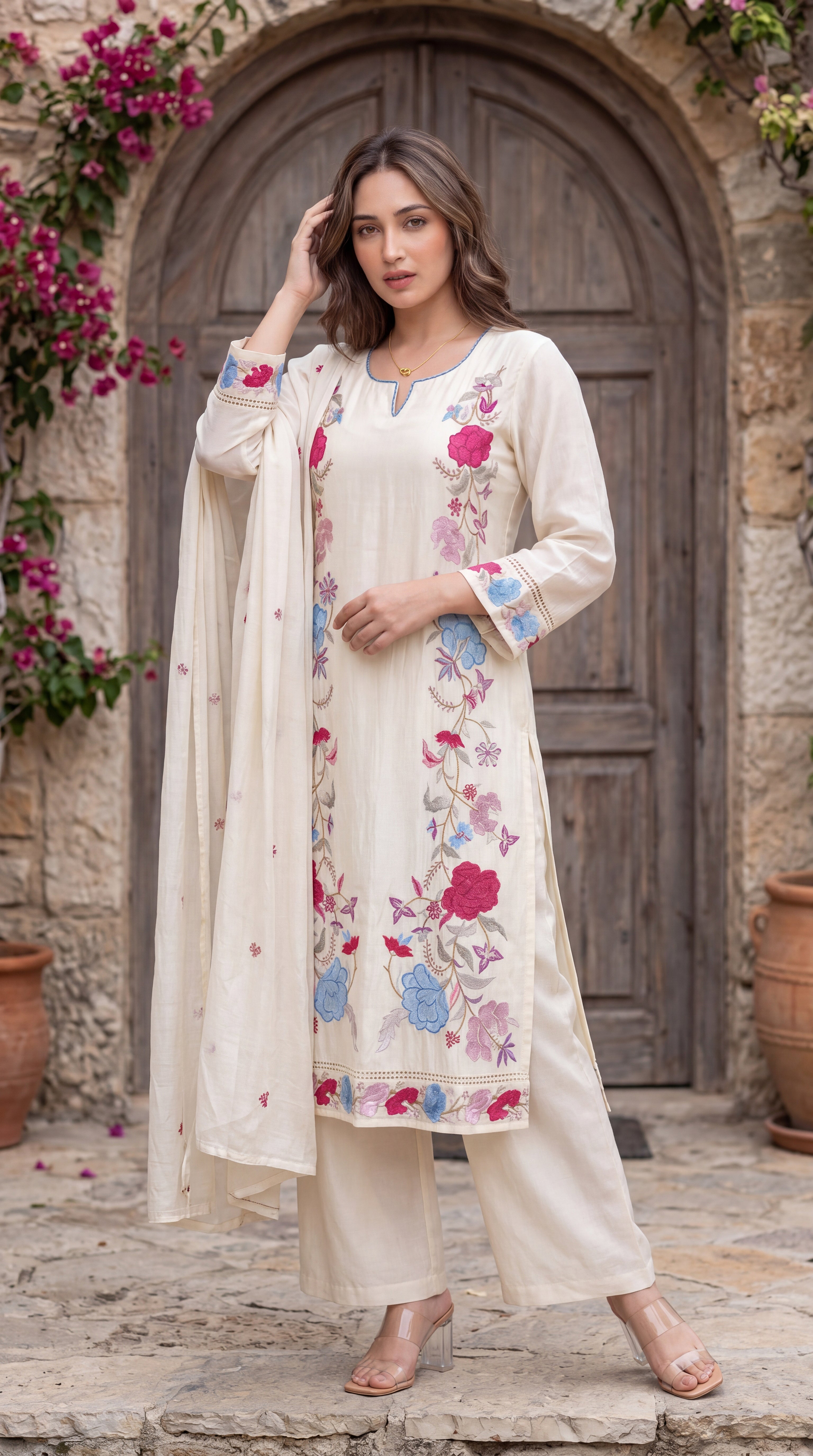 Ivory Bloom Suit Set