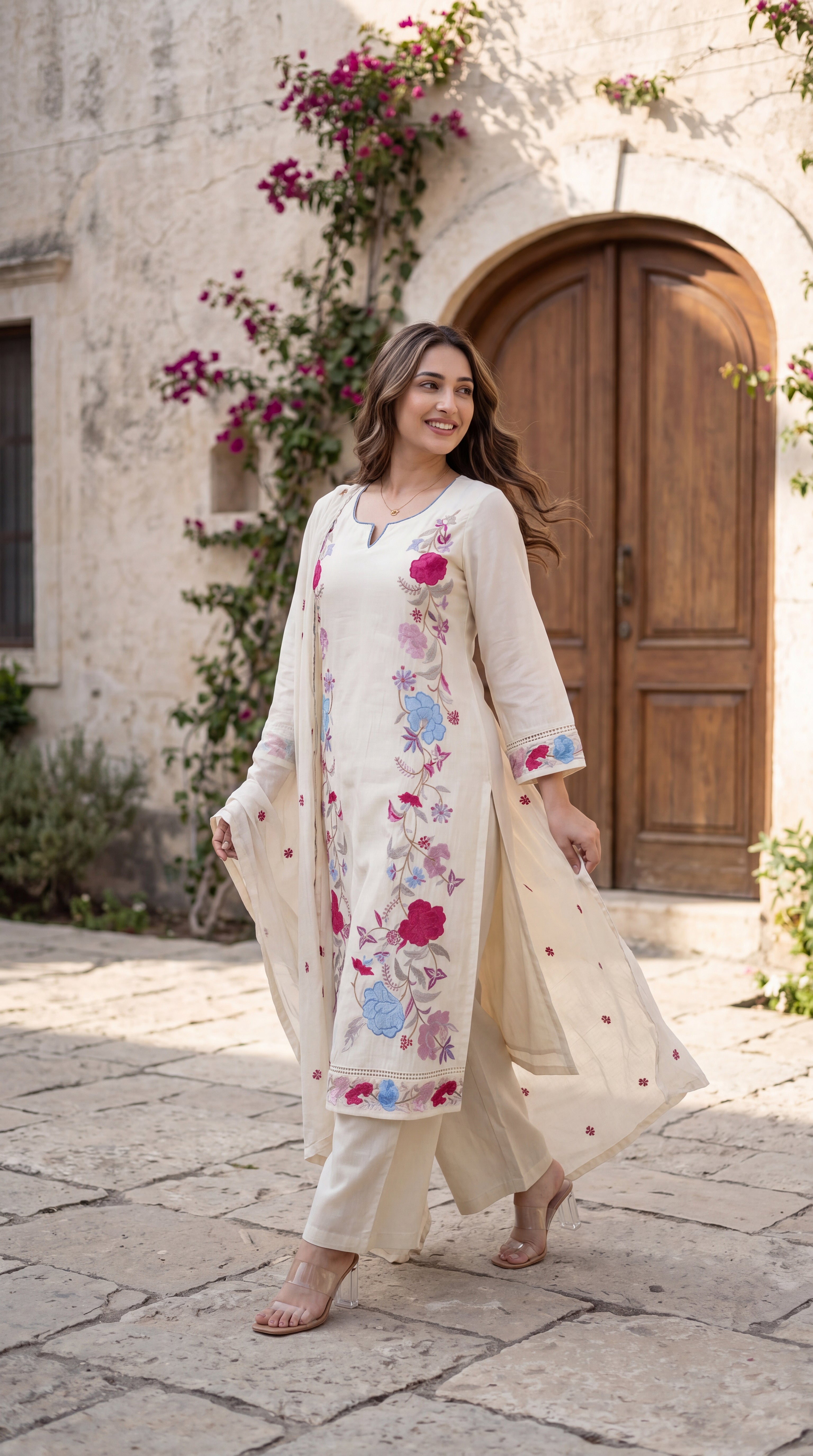 Ivory Bloom Suit Set