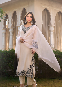 Ivory Shadow Ensemble Suit Set