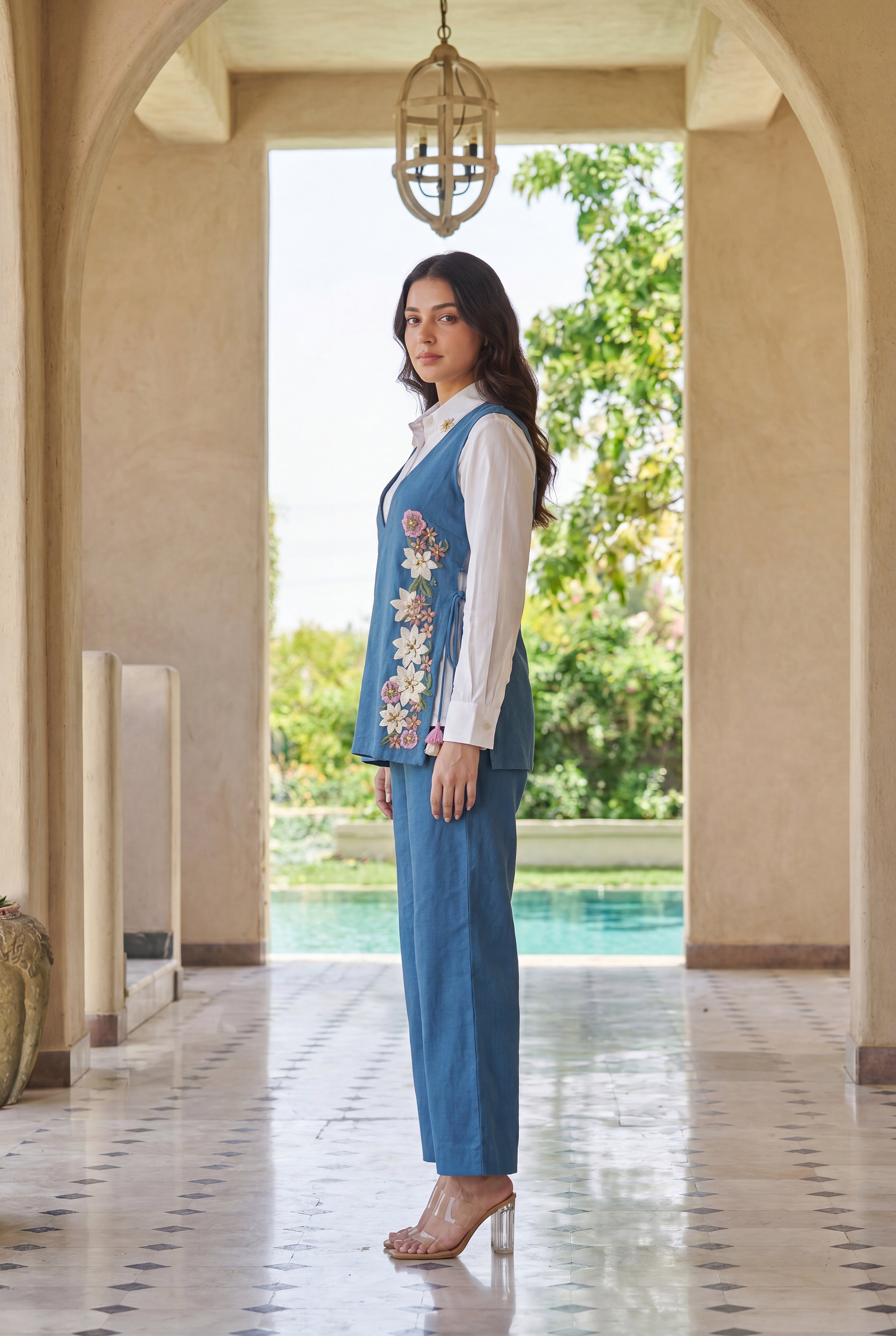Azure Petal Co-Ord Set