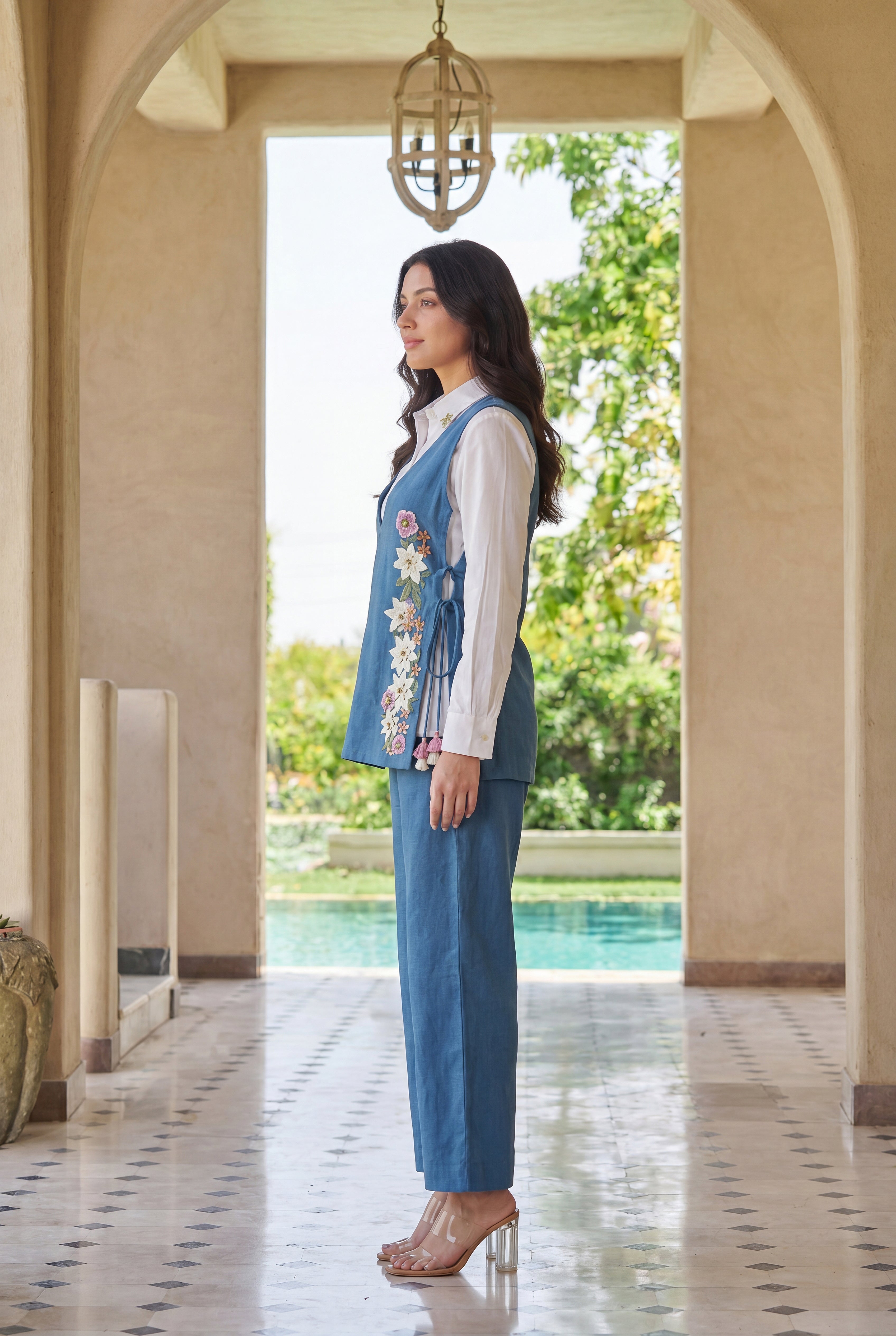 Azure Petal Co-Ord Set