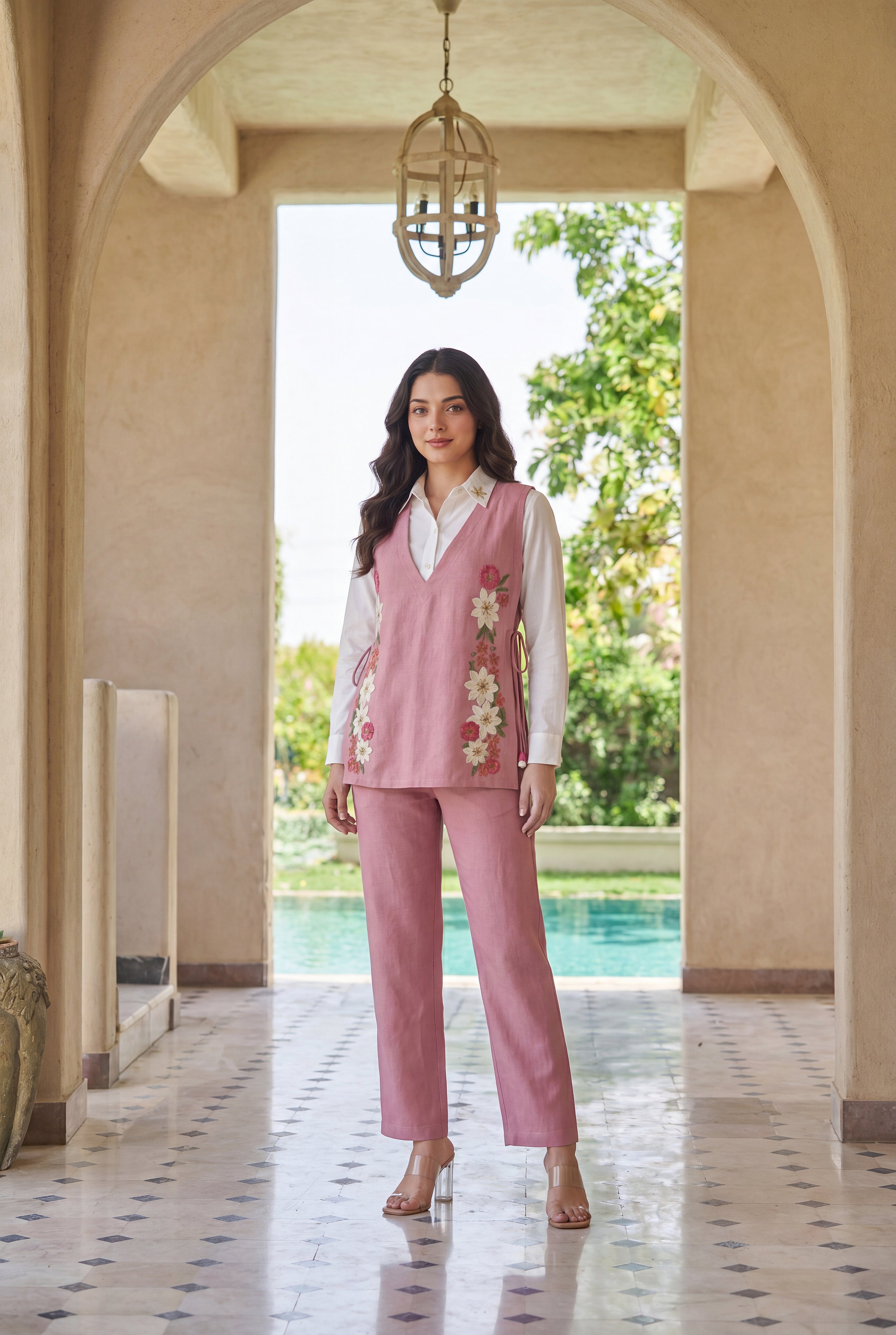 Blush Layered Co-Ord Set