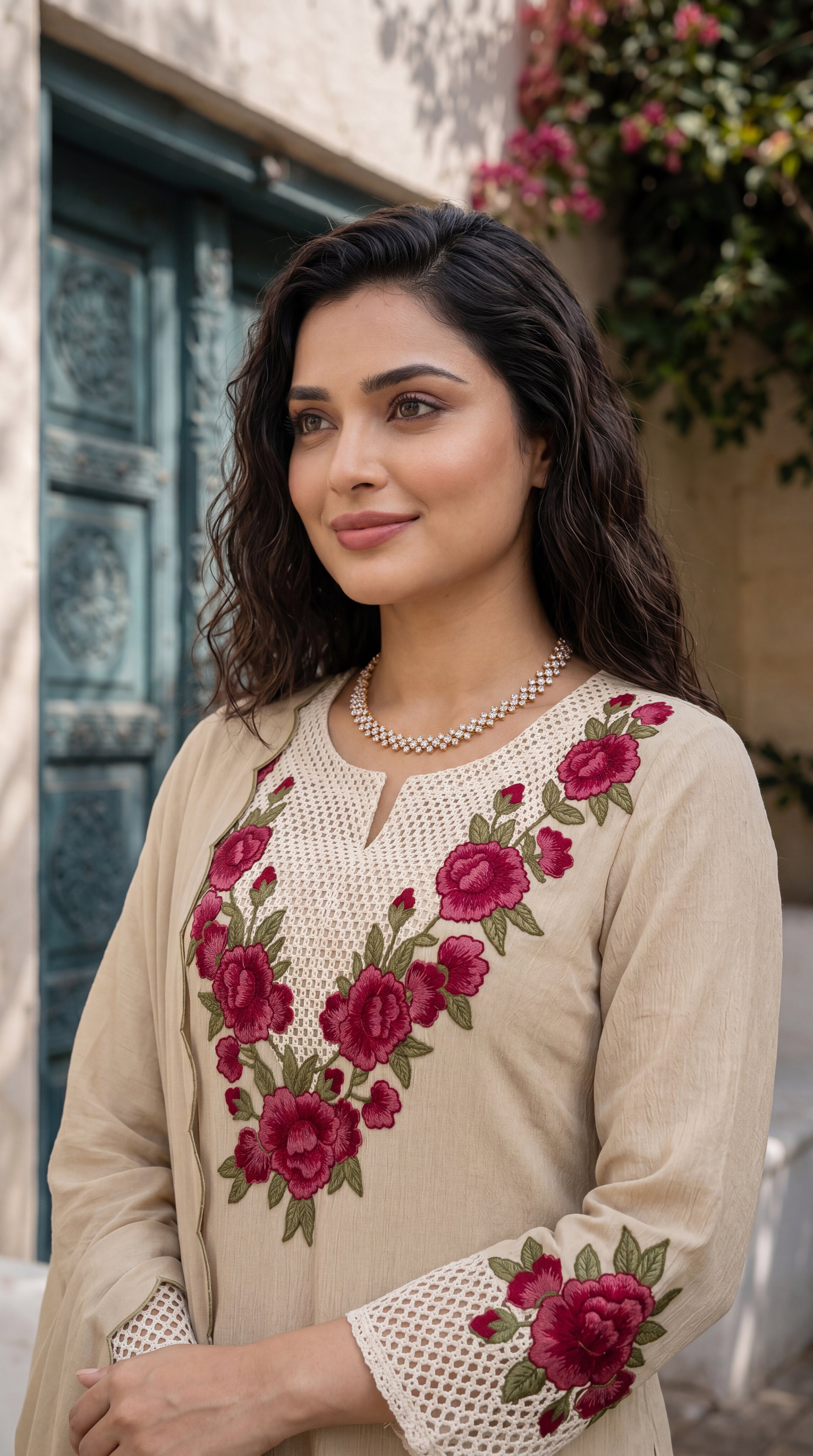Ivory Petal Suit Set