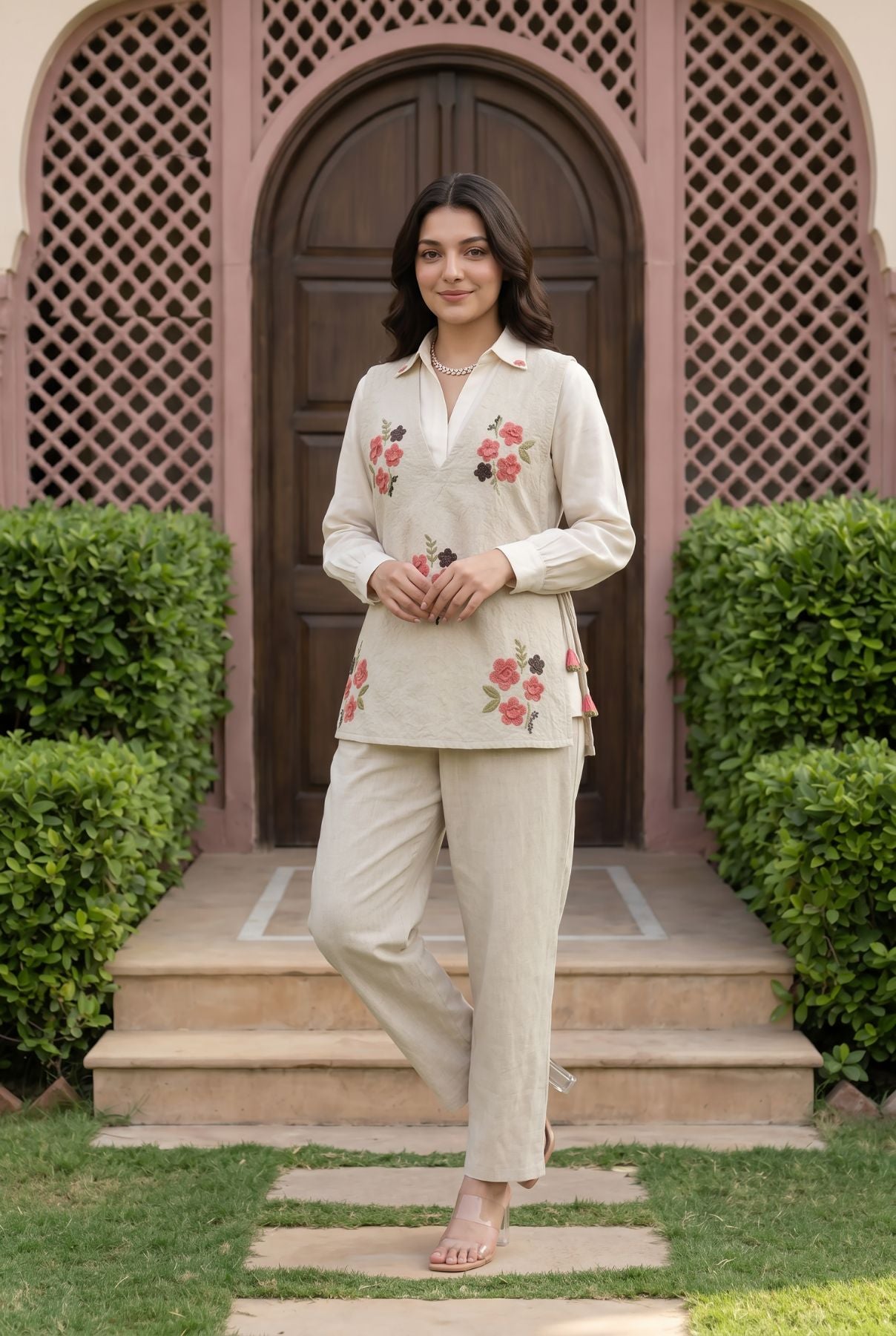 Ivory Bloom Co-Ord Set
