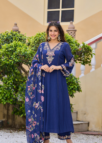 Midnight Bloom Ensemble Suit Set