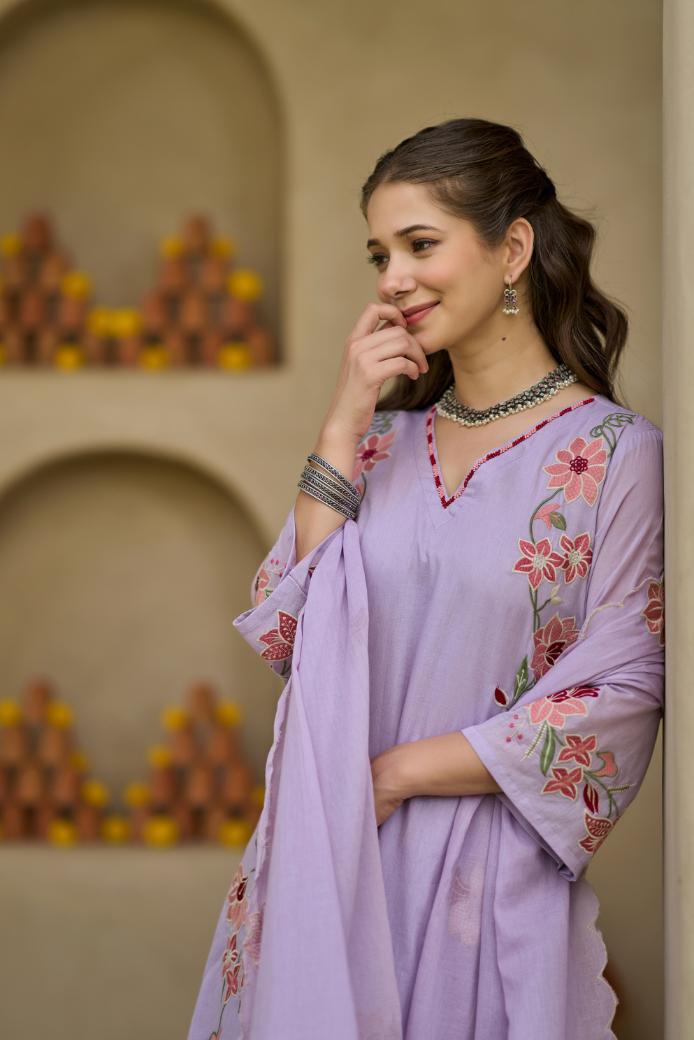 Lavender Blossom Suit Set