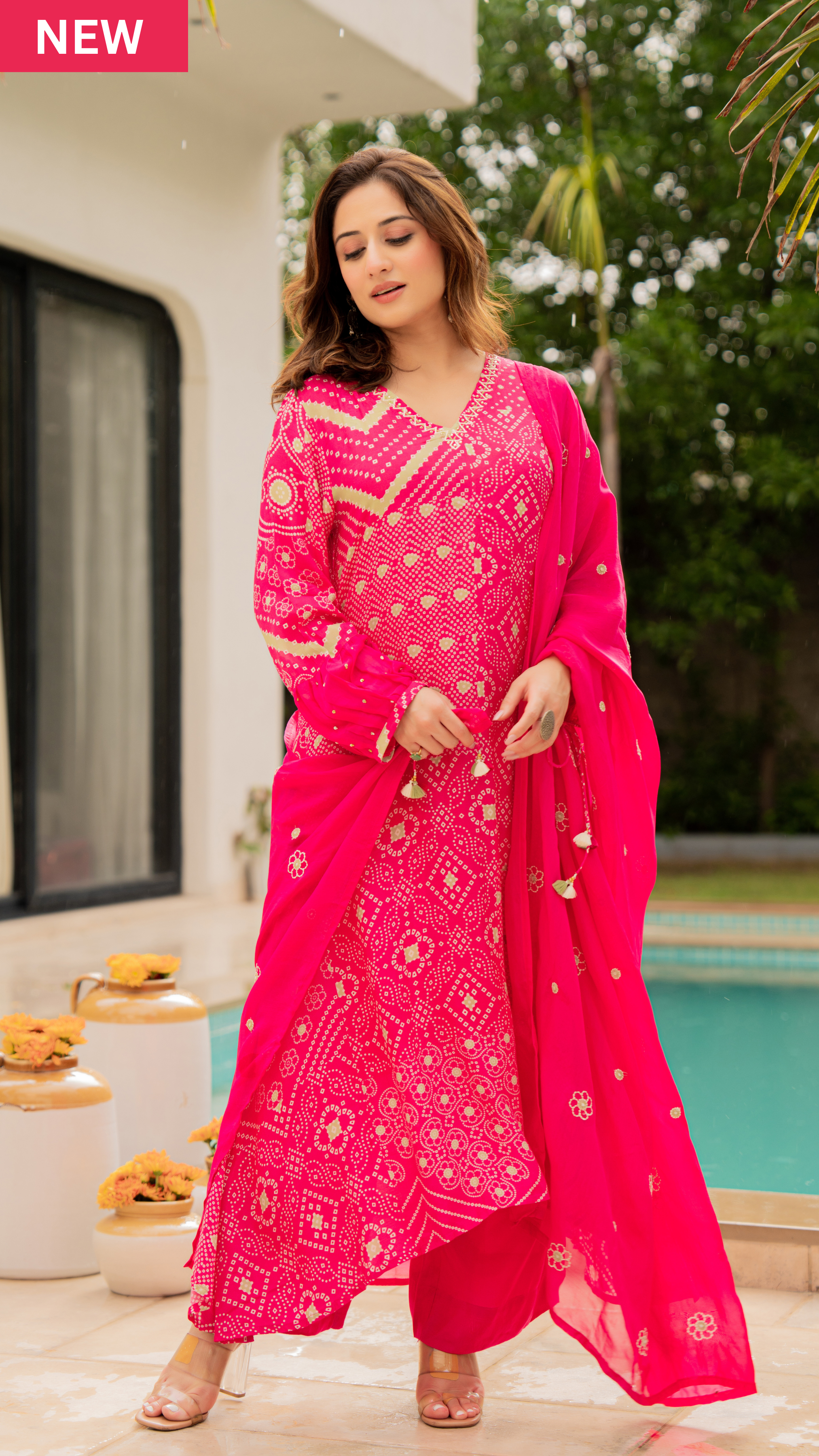 Rose Sage Muslin Suit Set