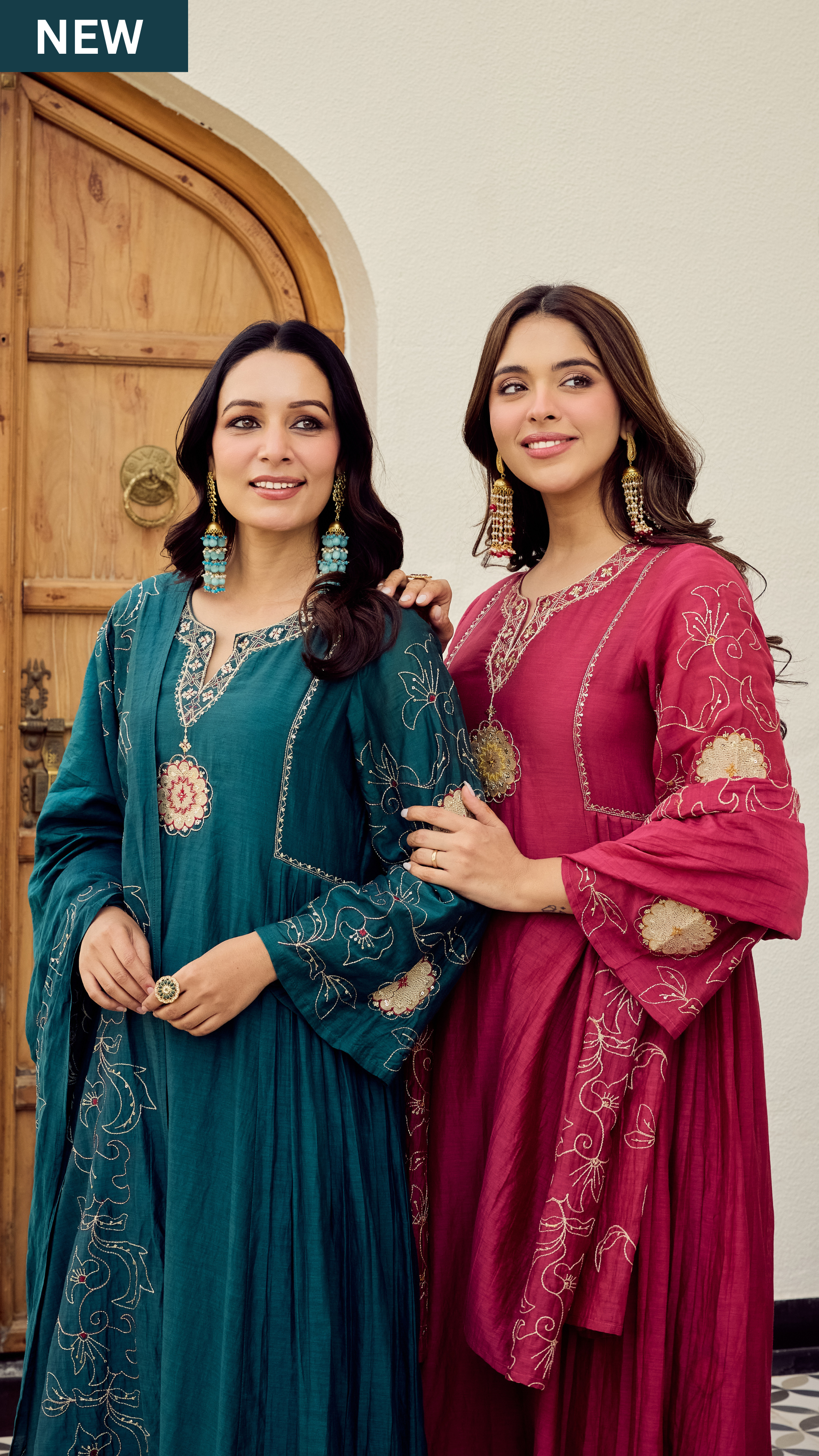 Ocean Grace Chanderi Suit Set