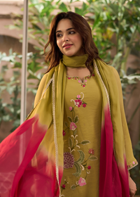 Olive Blossom Suit Set