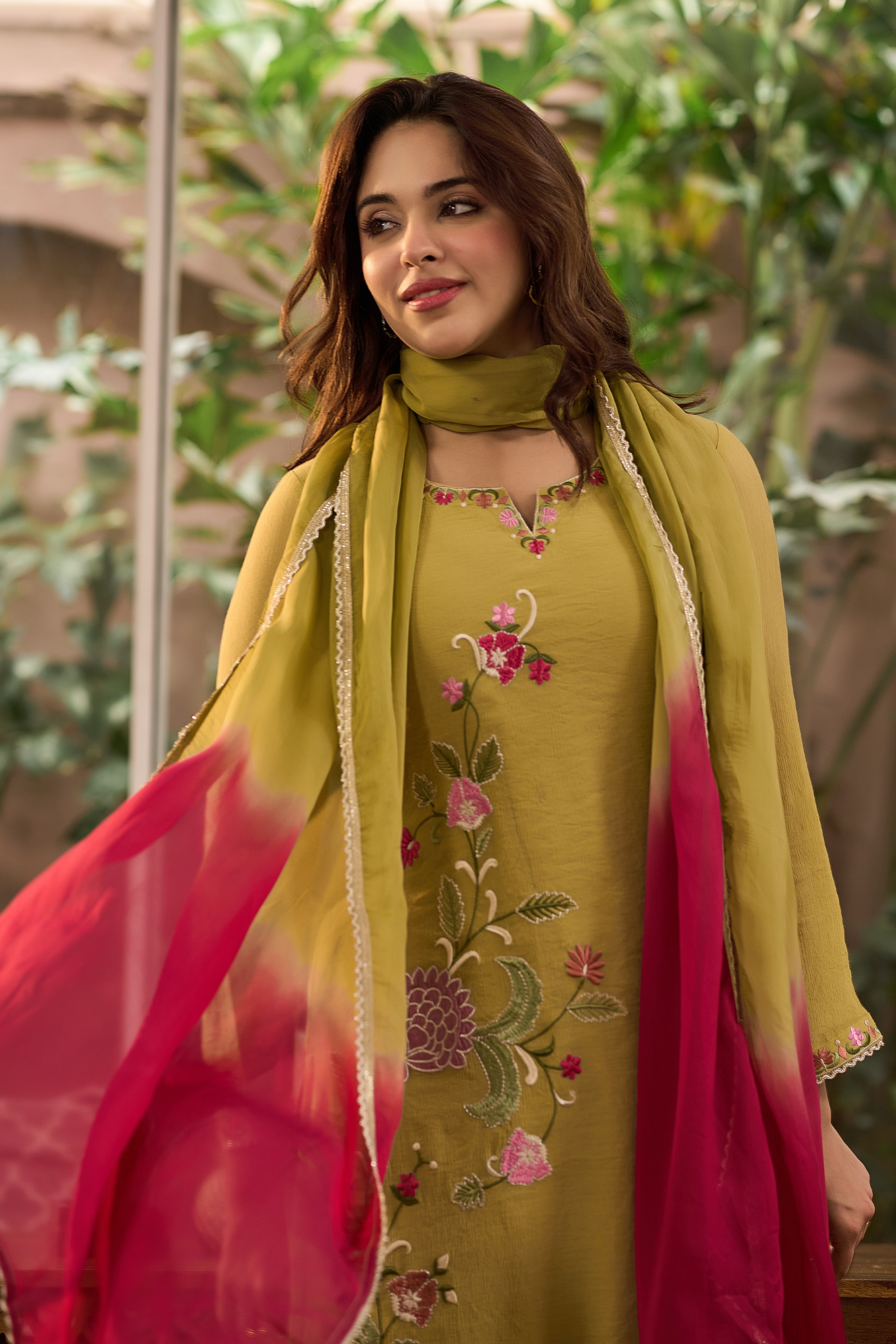 Olive Blossom Suit Set