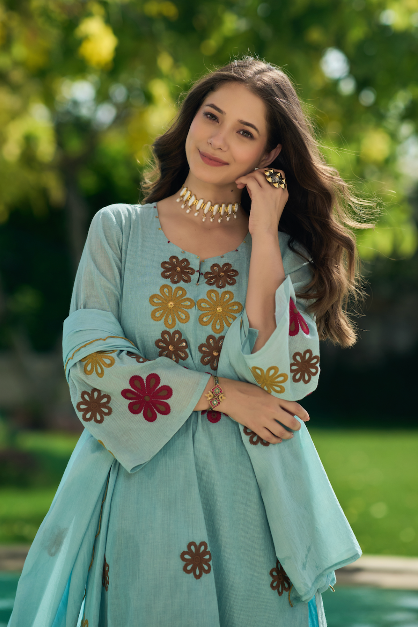 Sky Blossom Suit Set