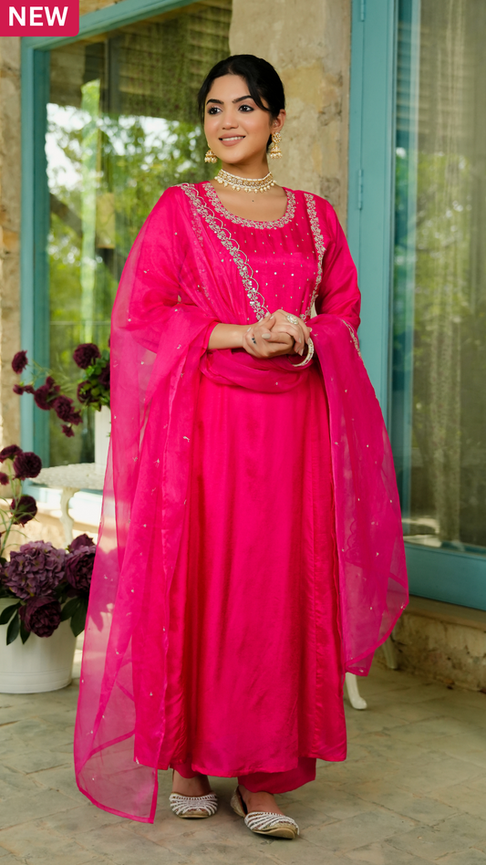 Rani Russian Silk Suit Set