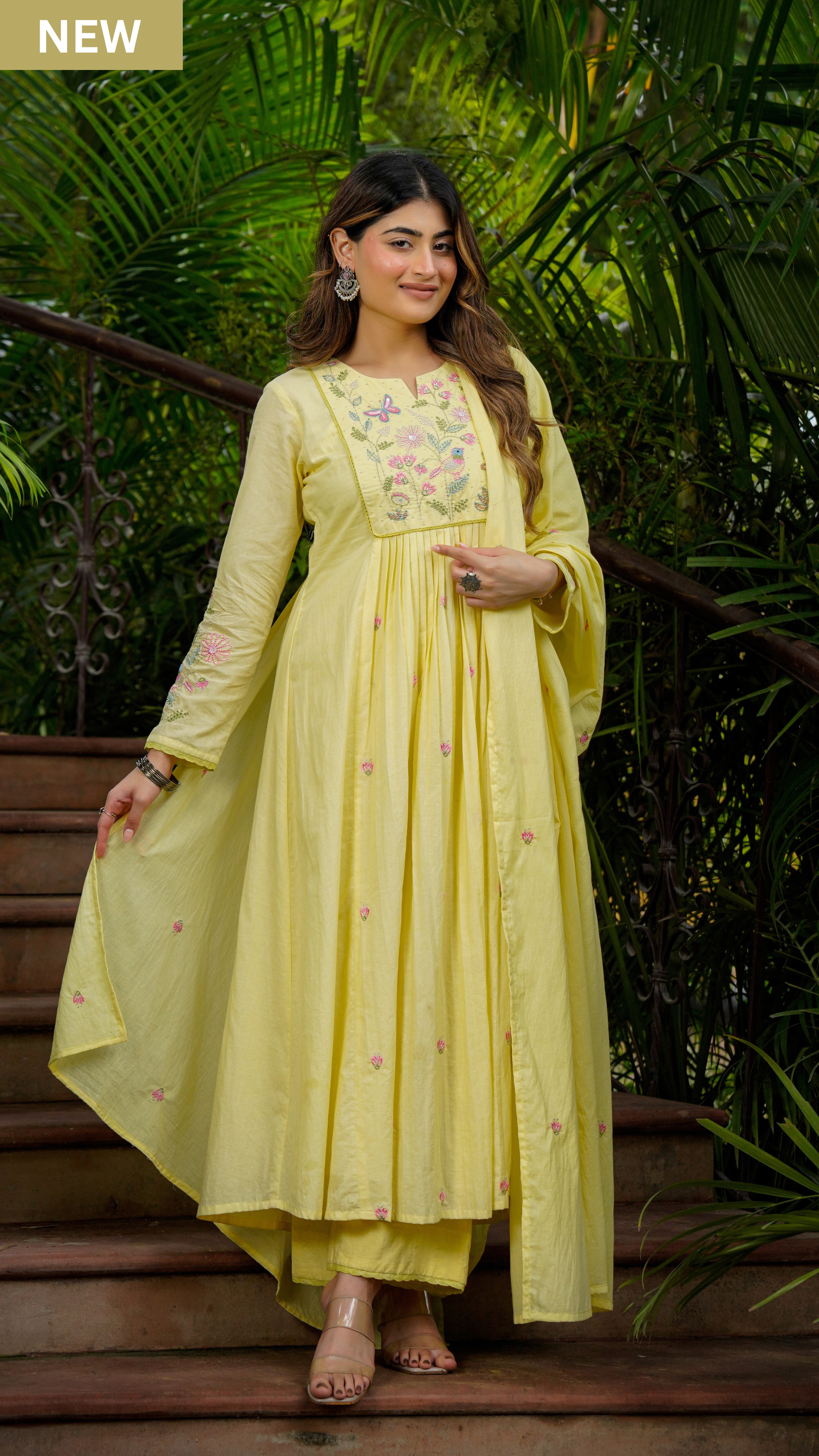 Lemon Mist Flared Suit Set