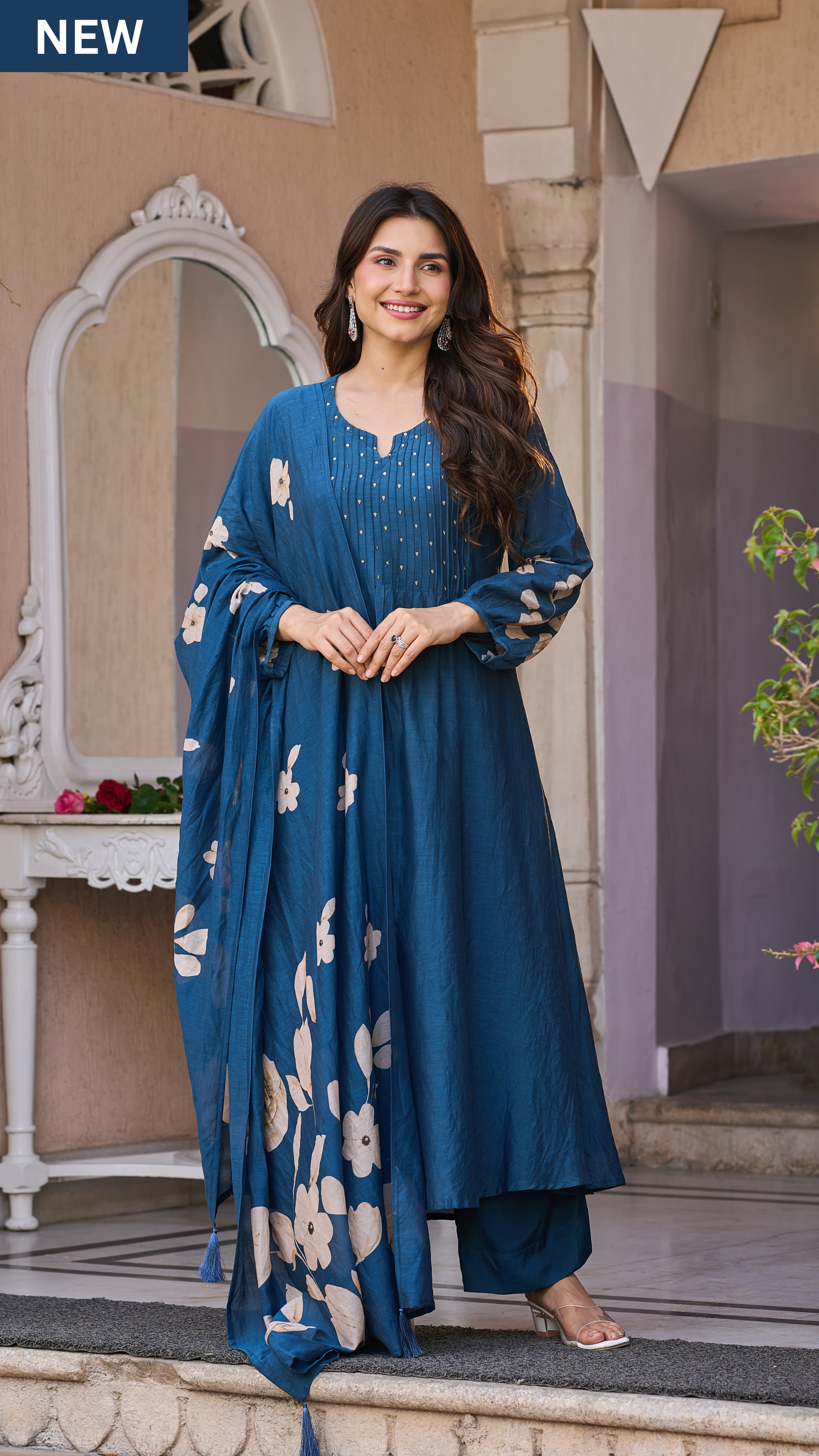 Azure Pleated Grace Set