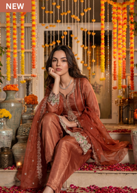 Amber Marigold Mist Swiss Tissue Suit Set