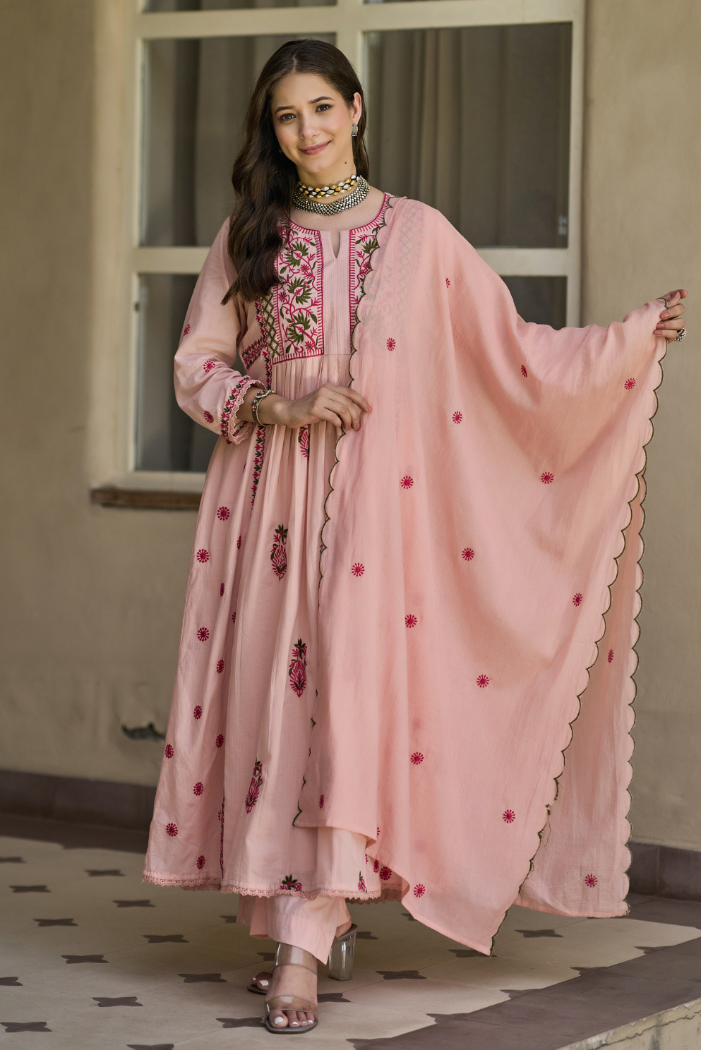 Pink Blossom Suit Set