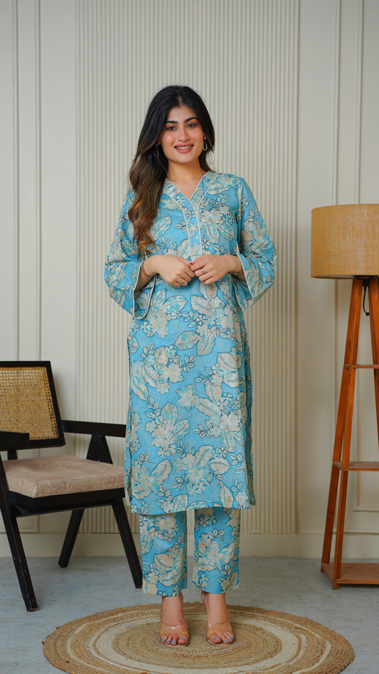 Sky Blue Kurta Set
