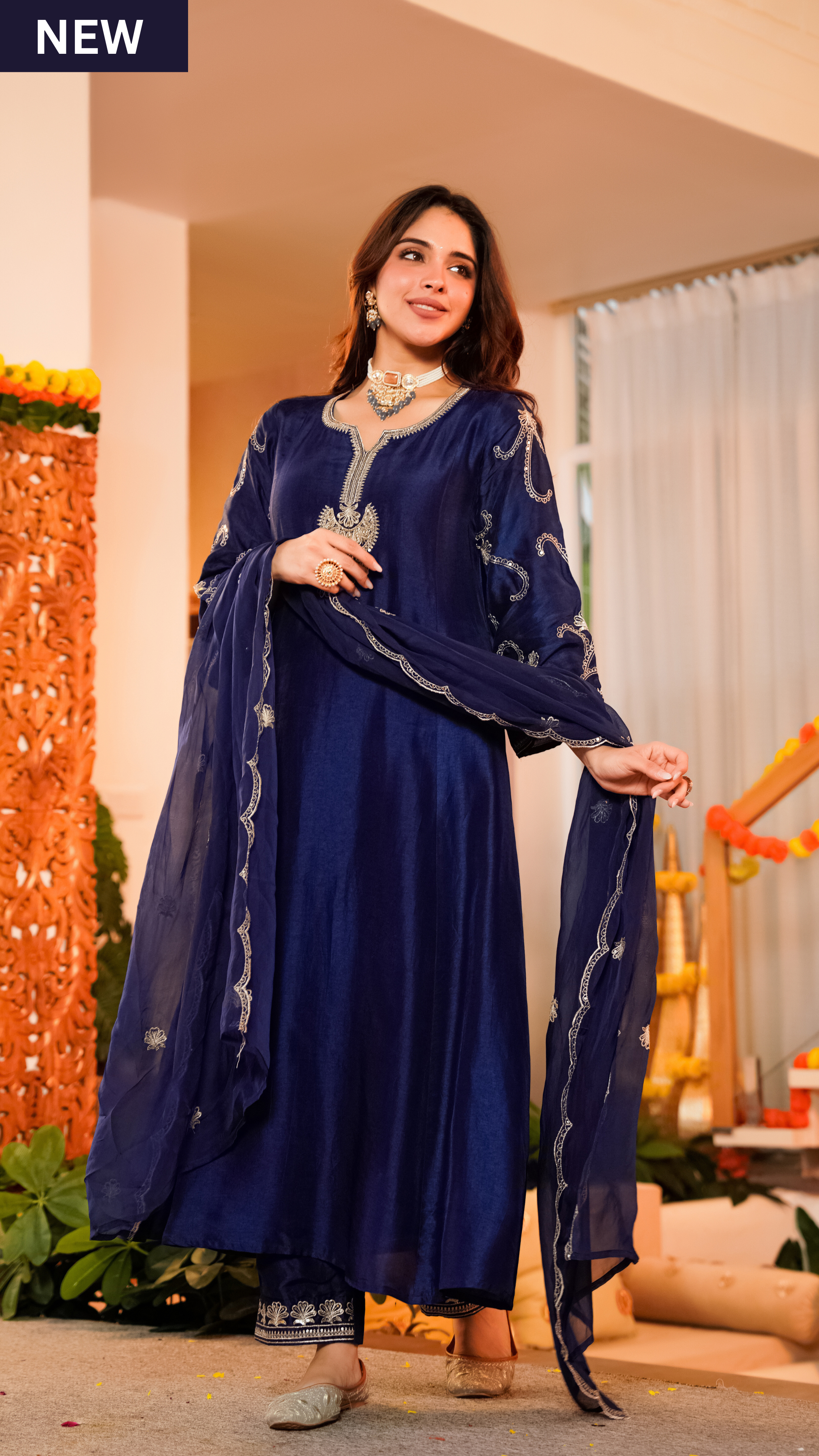 Midnight Majesty Russian Silk Suit Set