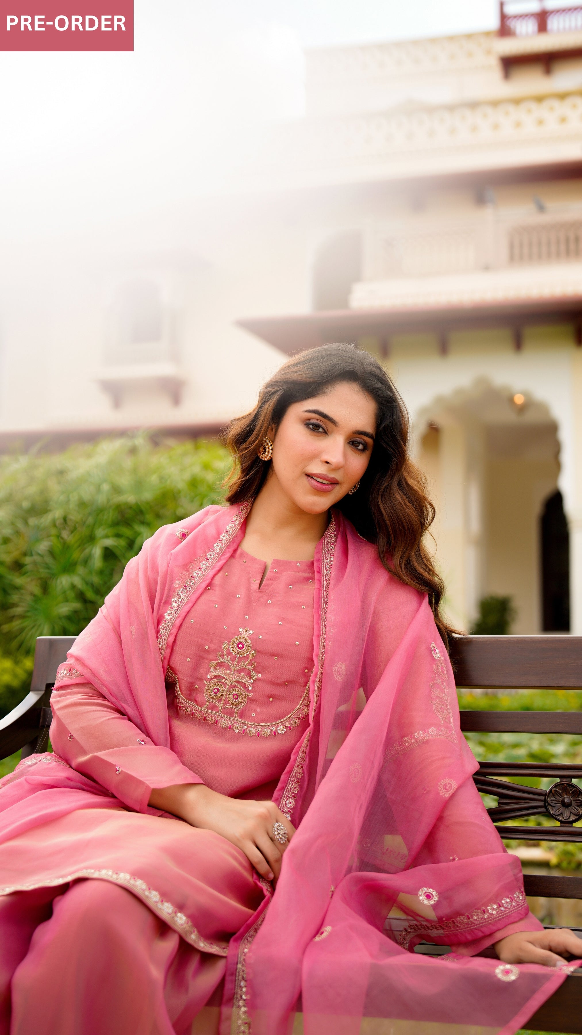 Rose Blush Swiss Tissue Suit Set