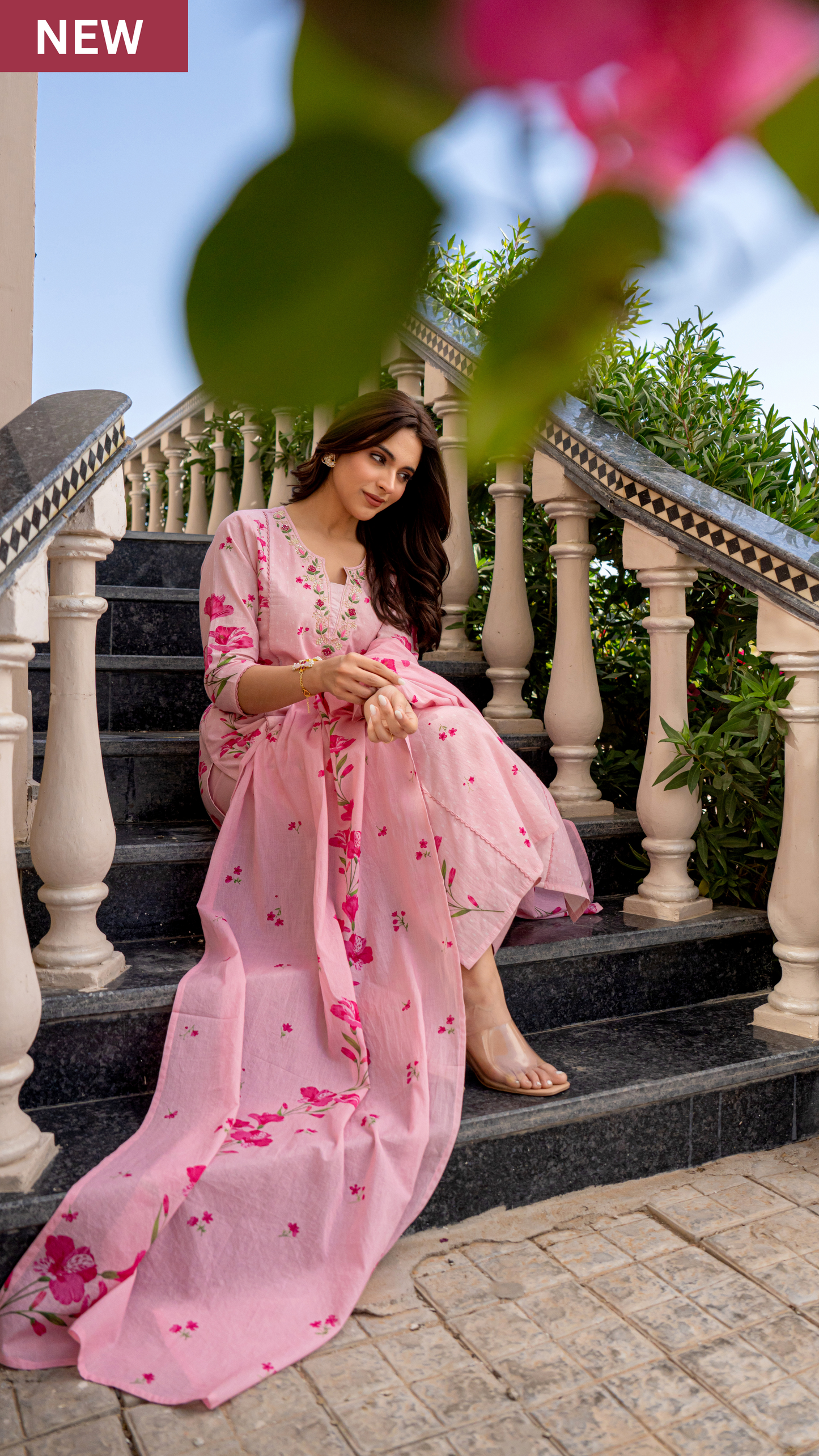 Rose Whisper Cotton Suit Set