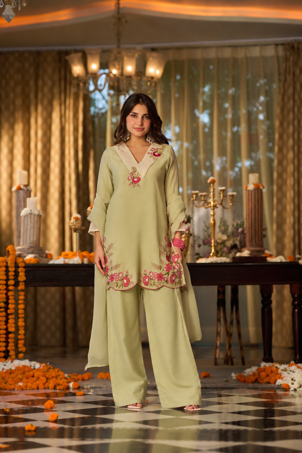 Pistachio Green Suit Set