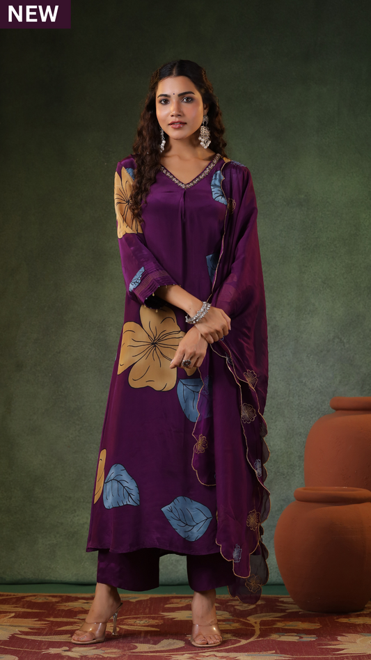 Deep Plum Purple Suit Set