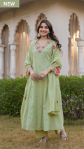Floral Ease Cotton Dobby Suit Set